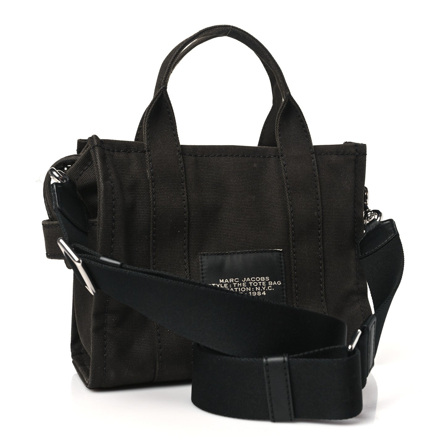 Cotton Canvas Mini The Traveler Tote Bag Brown