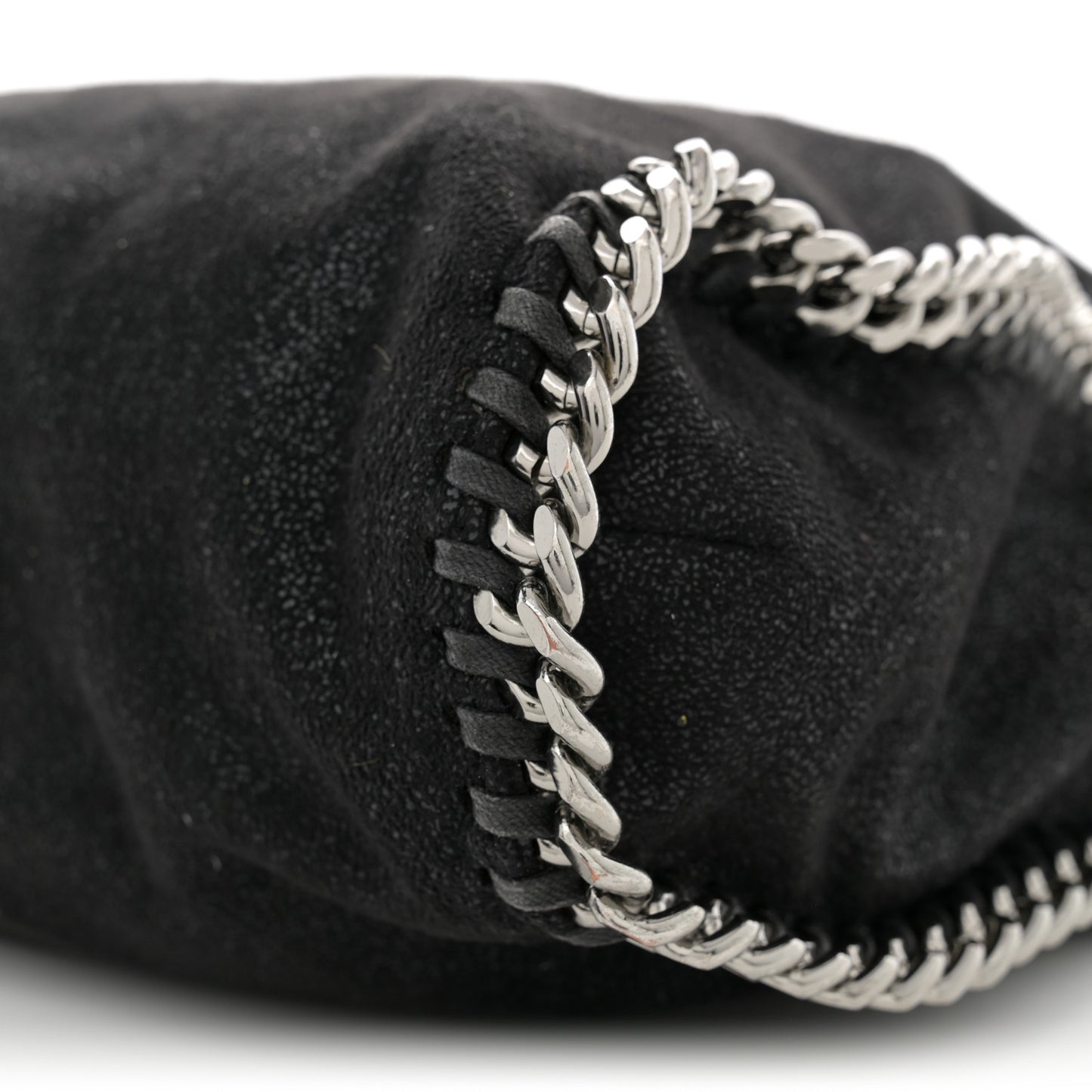 Shaggy Deer Falabella Fold Over Tote Black
