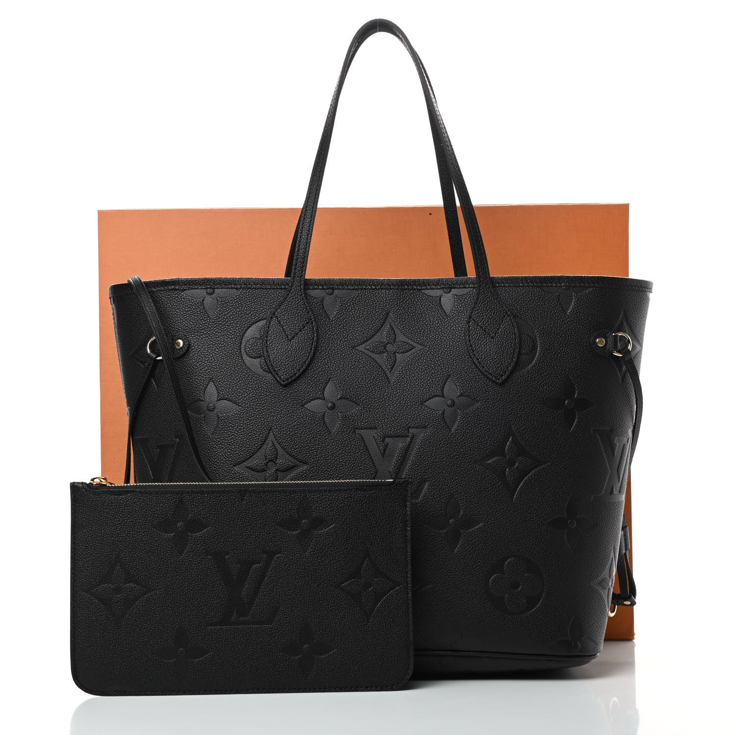 Louis Vuitton Empreinte Monogram Giant Neverfull MM Black 12 of 12