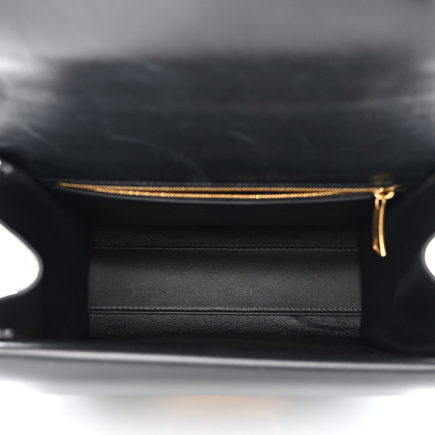 Box Calfskin Nappa Clip Bag Black