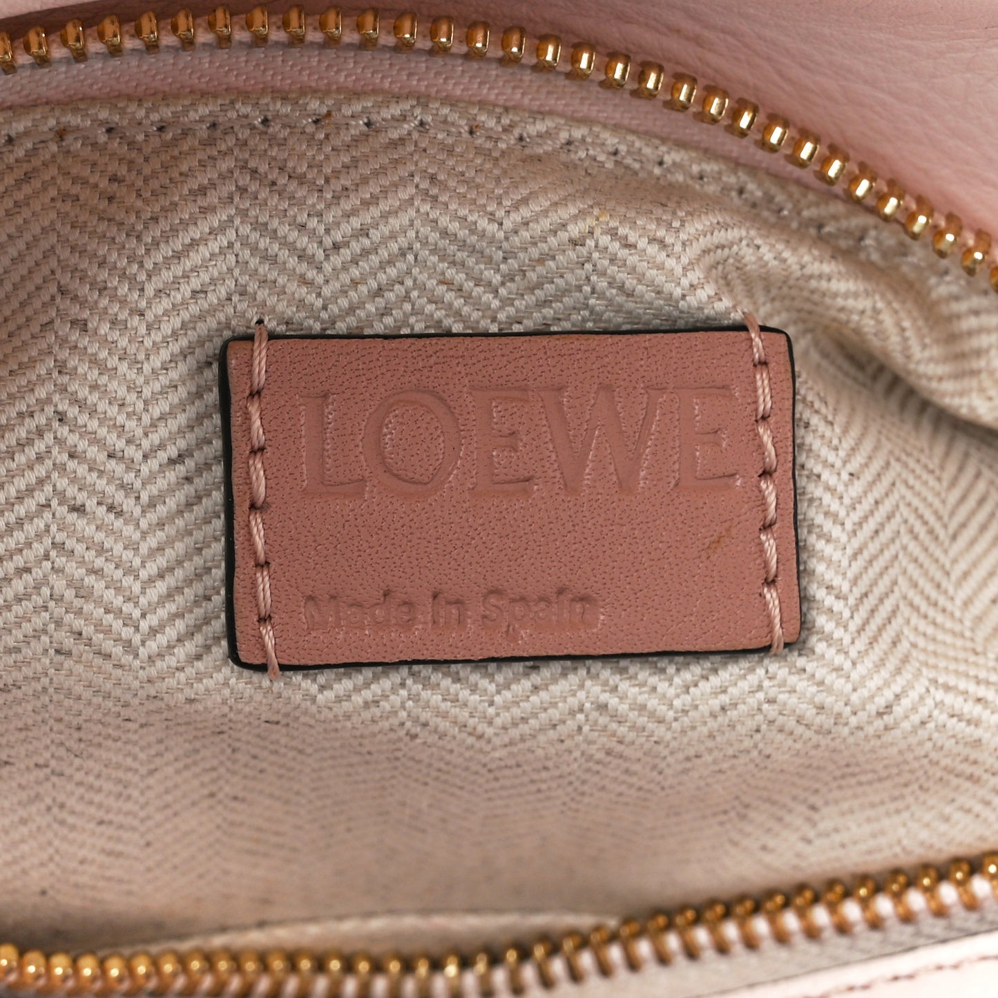 Calfskin Suede Medium Puzzle Bag Blush