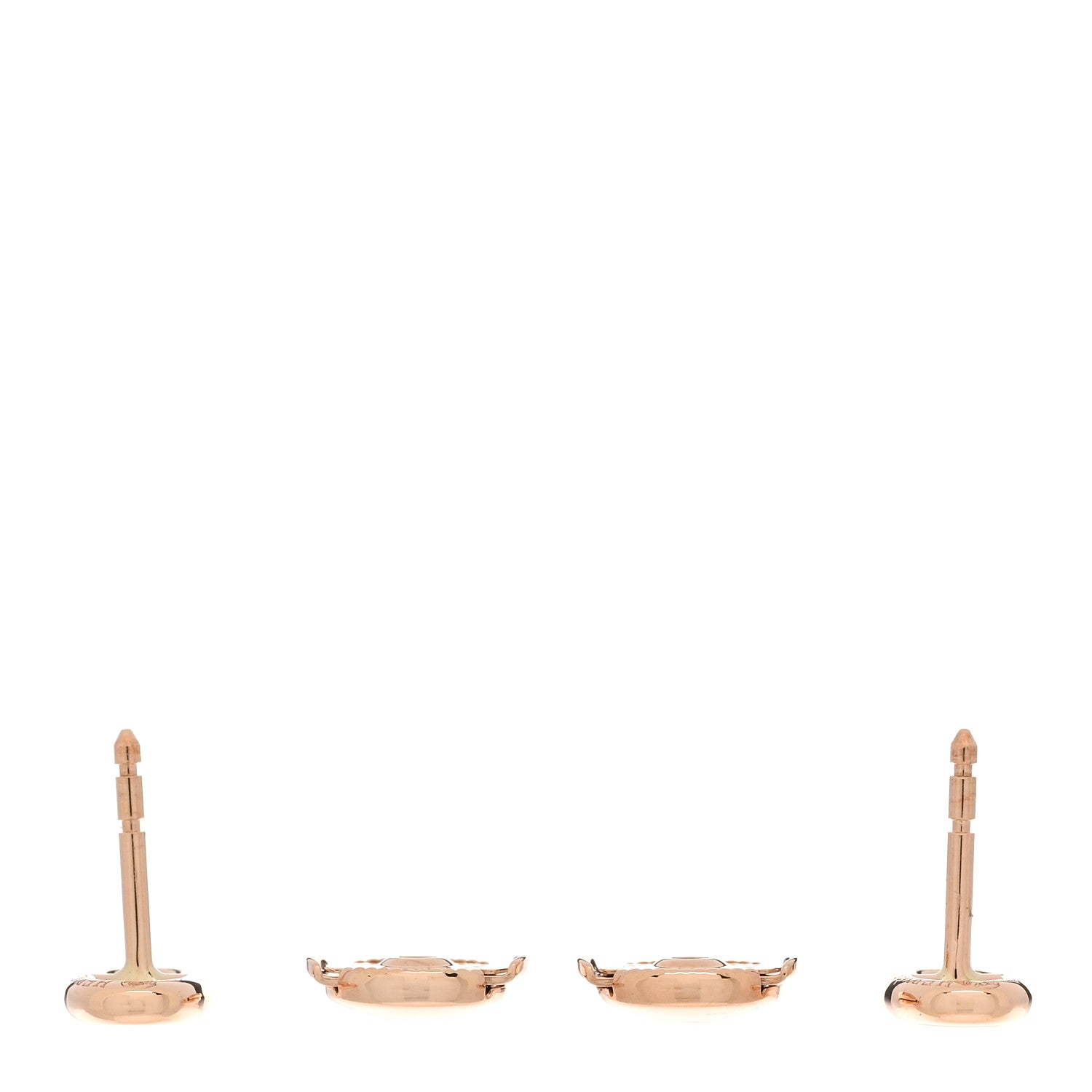 Hermes 18K Rose Gold TPM Farandole Stud Earrings 3 of 5