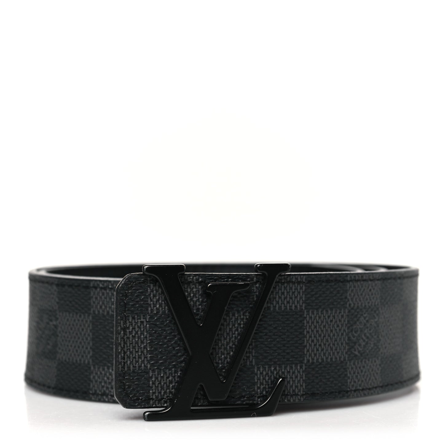 Calfskin Damier Eclipse 40mm LV Initiales Reversible 85 34 Belt
