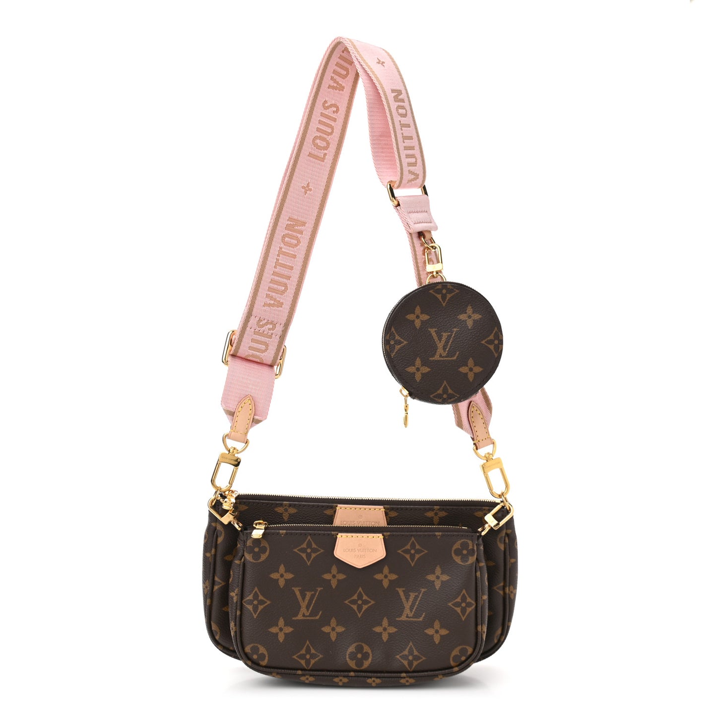 Monogram Multi Pochette Accessories Rose Clair