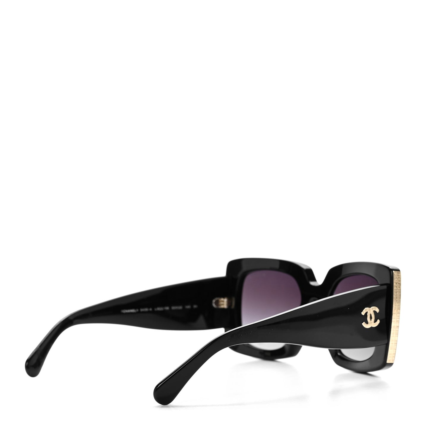 Acetate Rectangle Sunglasses 5435 Black