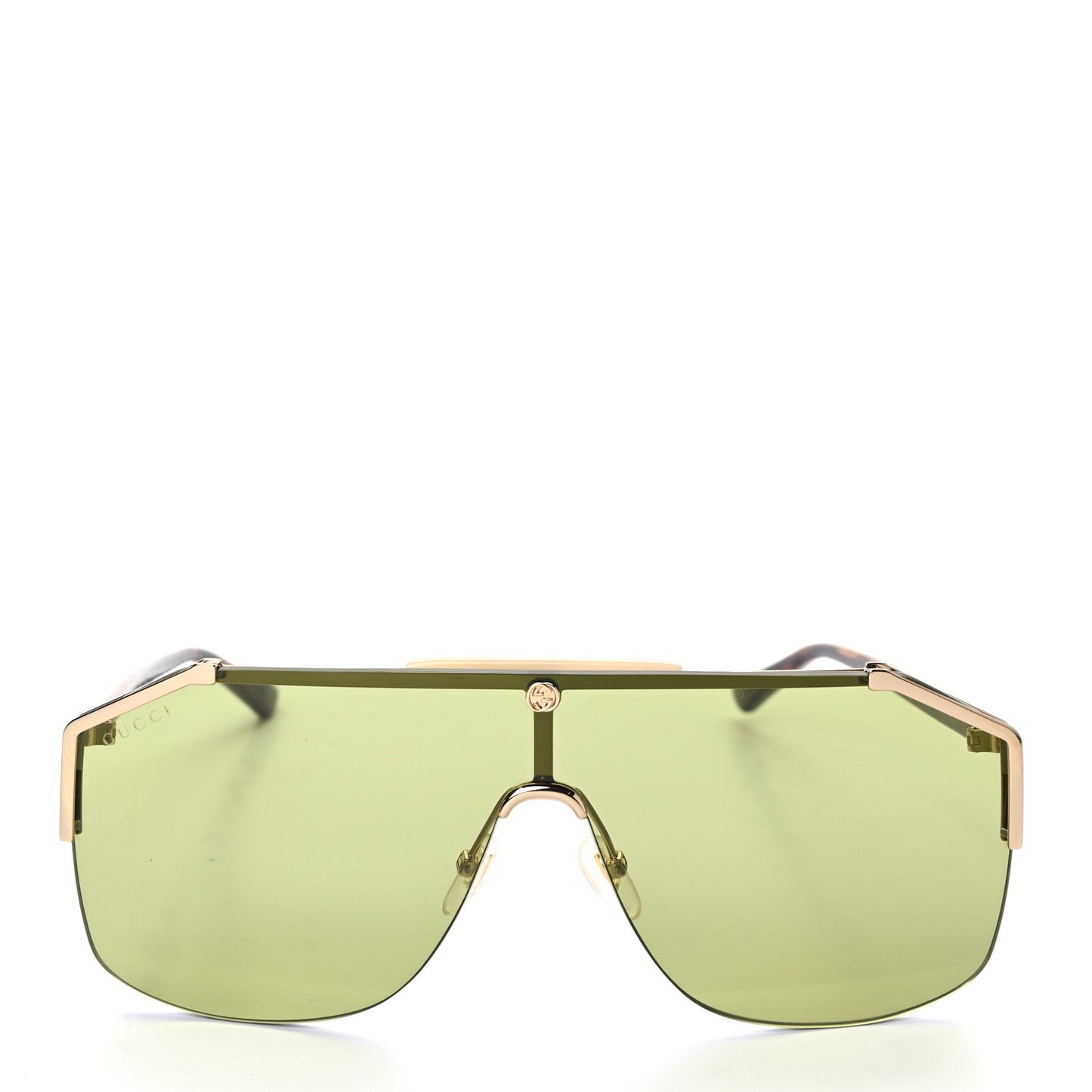 Metal Rimless Square Sunglasses GG0291S Havana