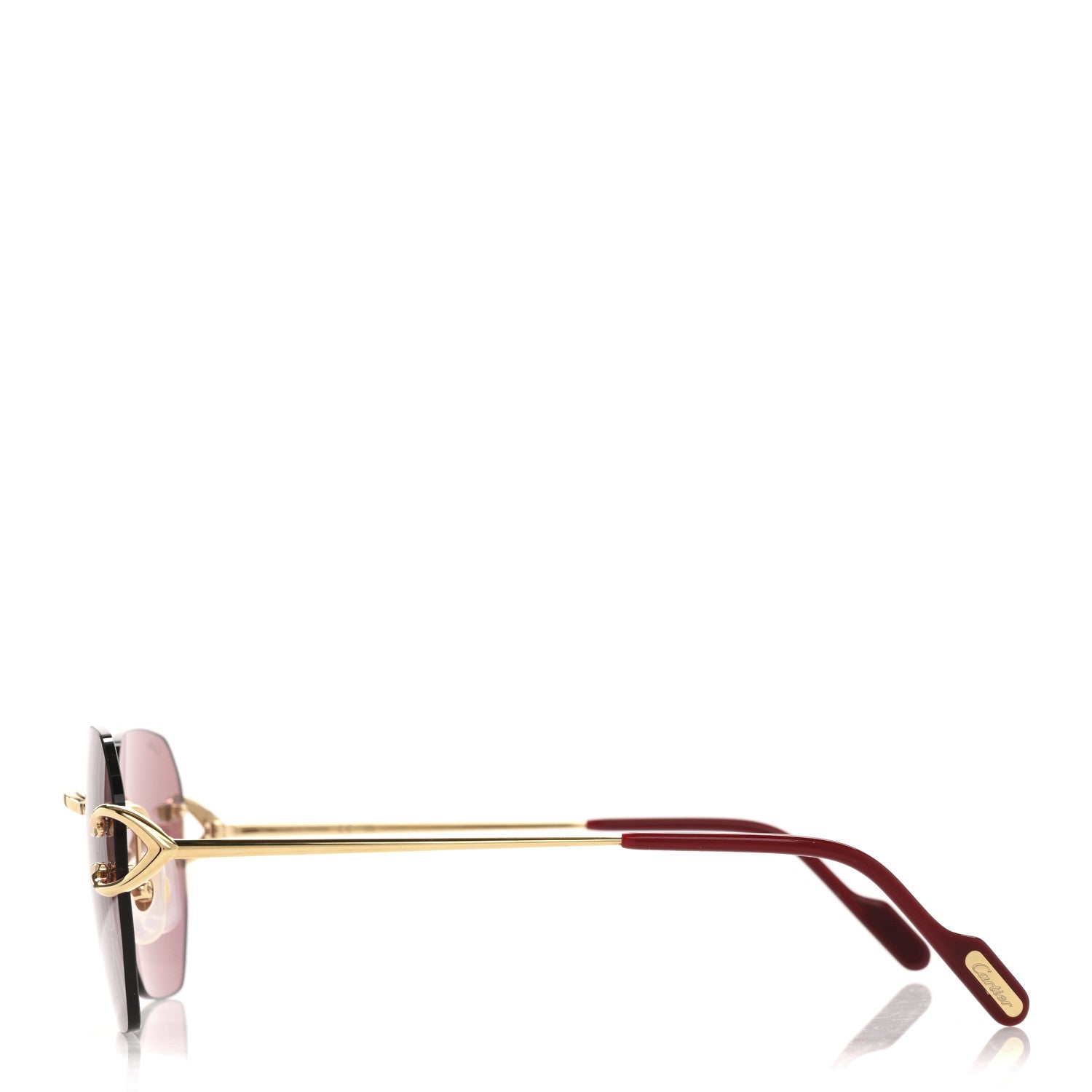 Cartier Signature C De Cartier Sunglasses CT0394S Gold Red 3 of 8
