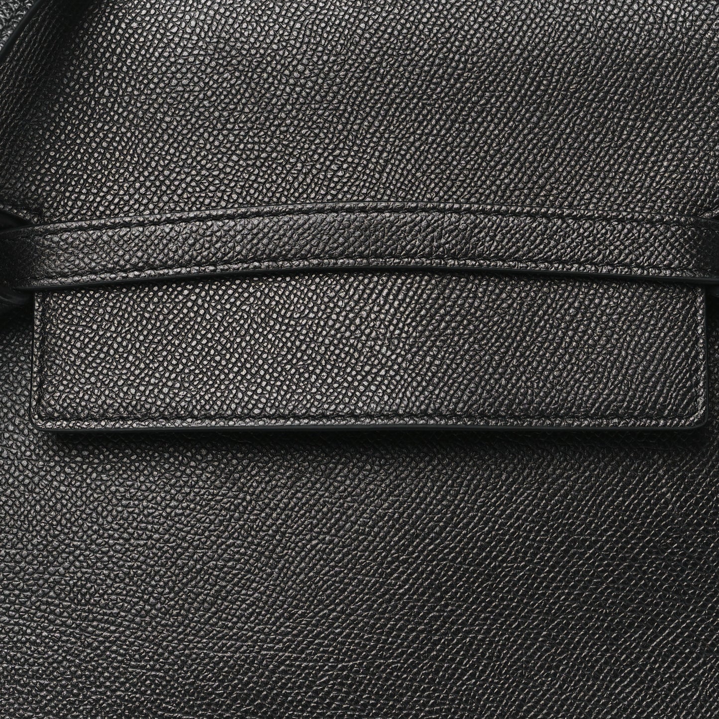 Grained Calfskin Micro Belt Bag Black