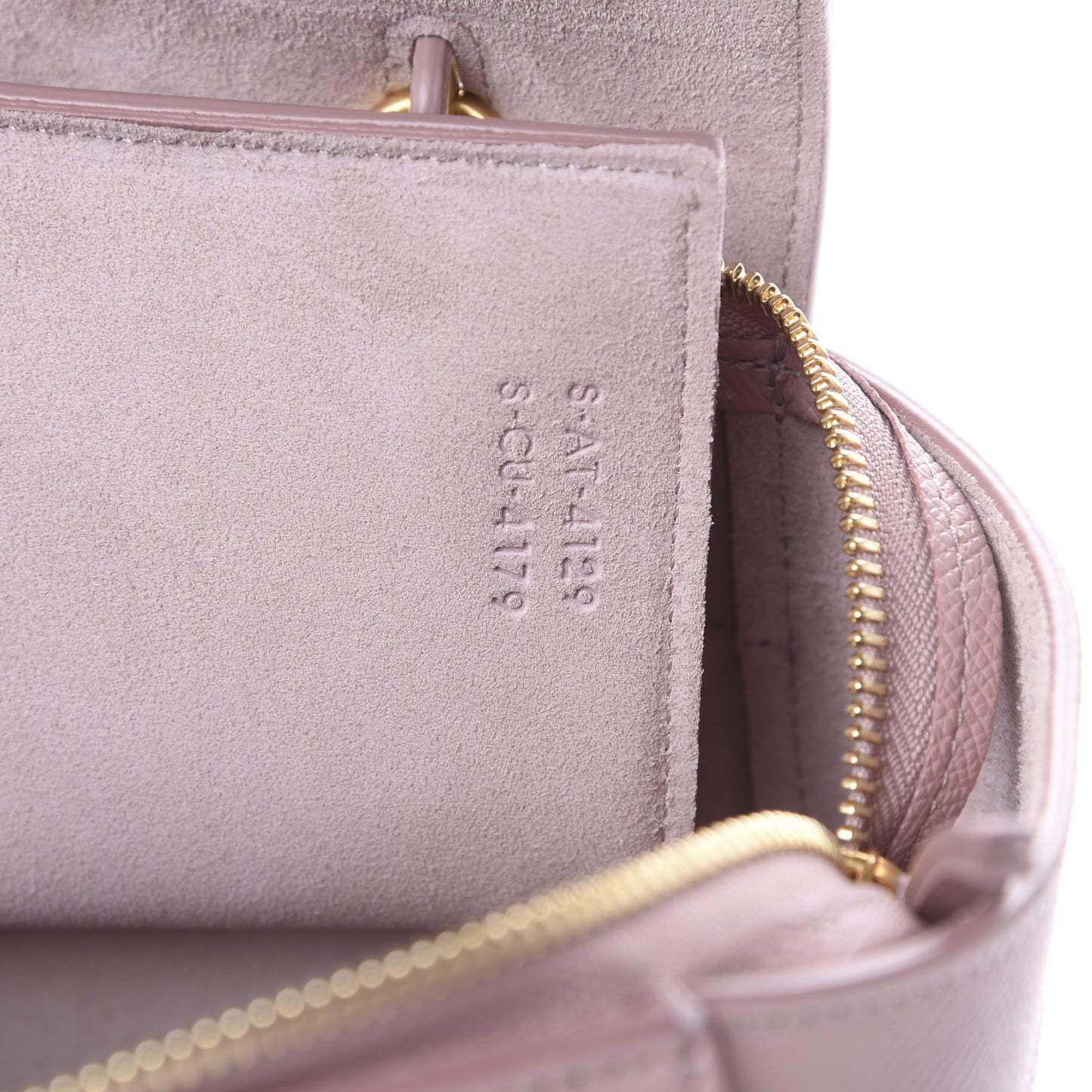 Baby Grained Calfskin Micro Belt Bag Vintage Pink