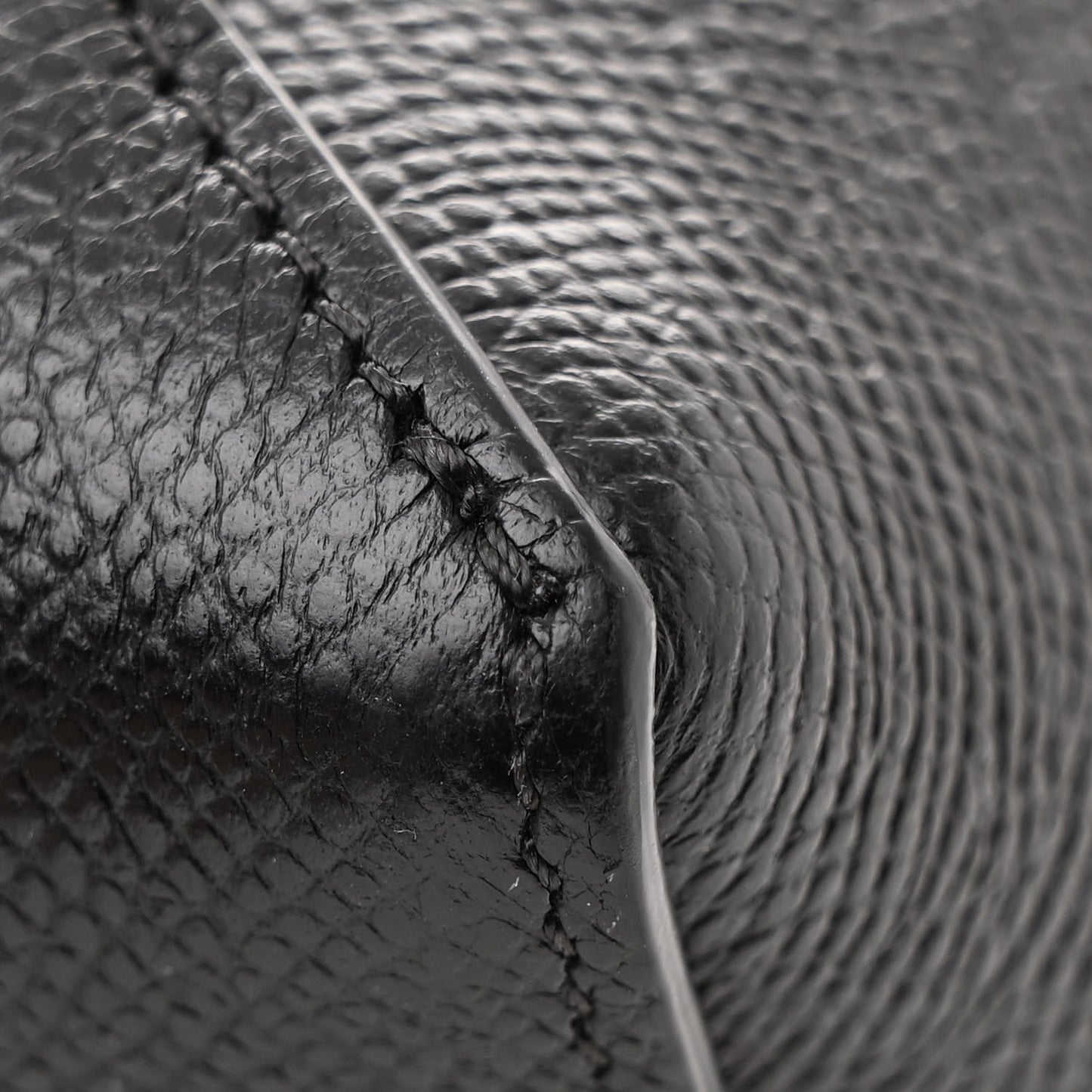 Grained Calfskin Nano Belt Bag Black