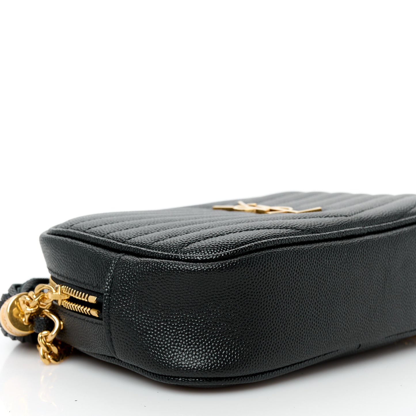 Grain De Poudre Matelasse Monogram Mini Lou Camera Bag Black