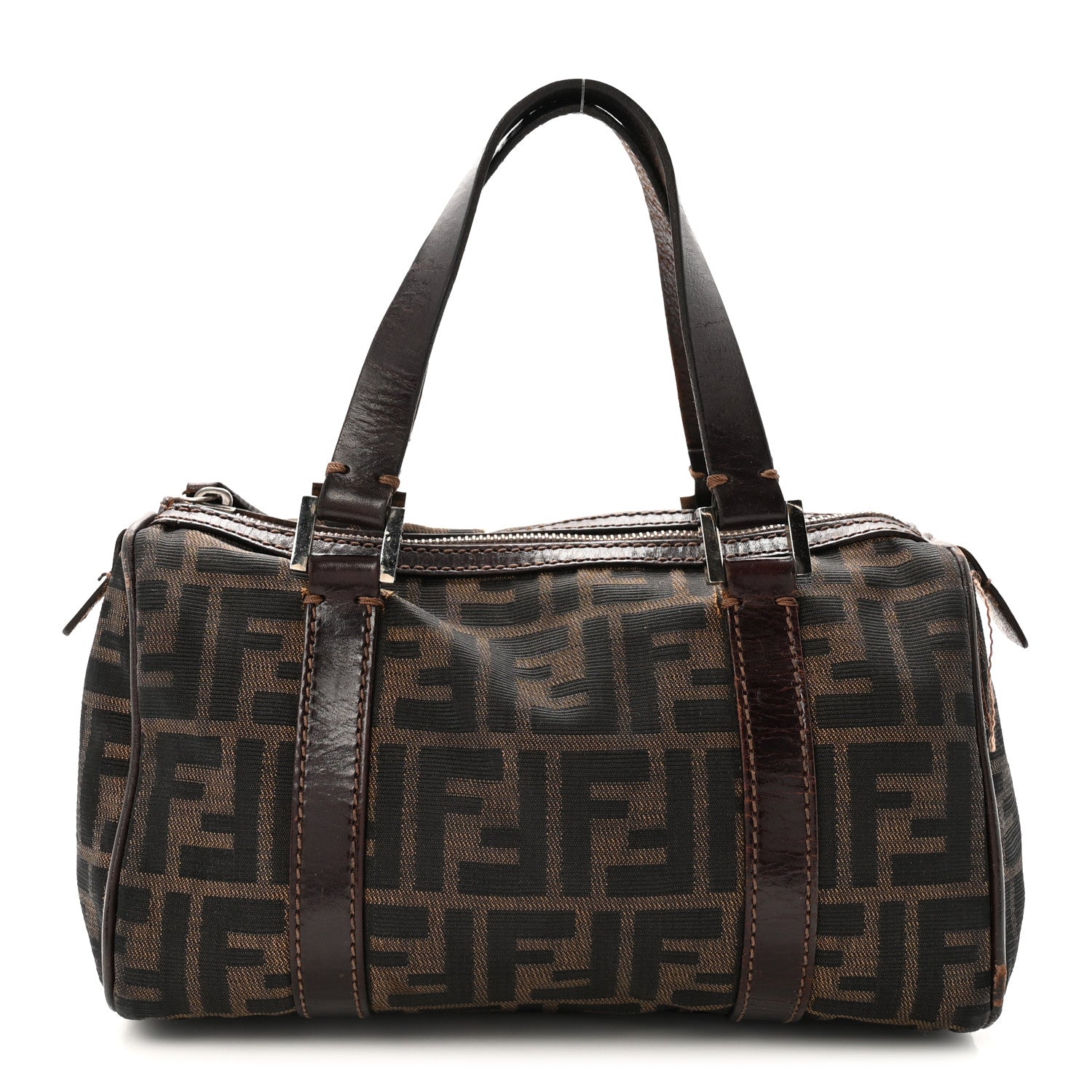 fendi tobacco monogram Zucca Canvas Shoulder Bag a Zucca pattern Fendi White Tobacco Monogram Slip-On
