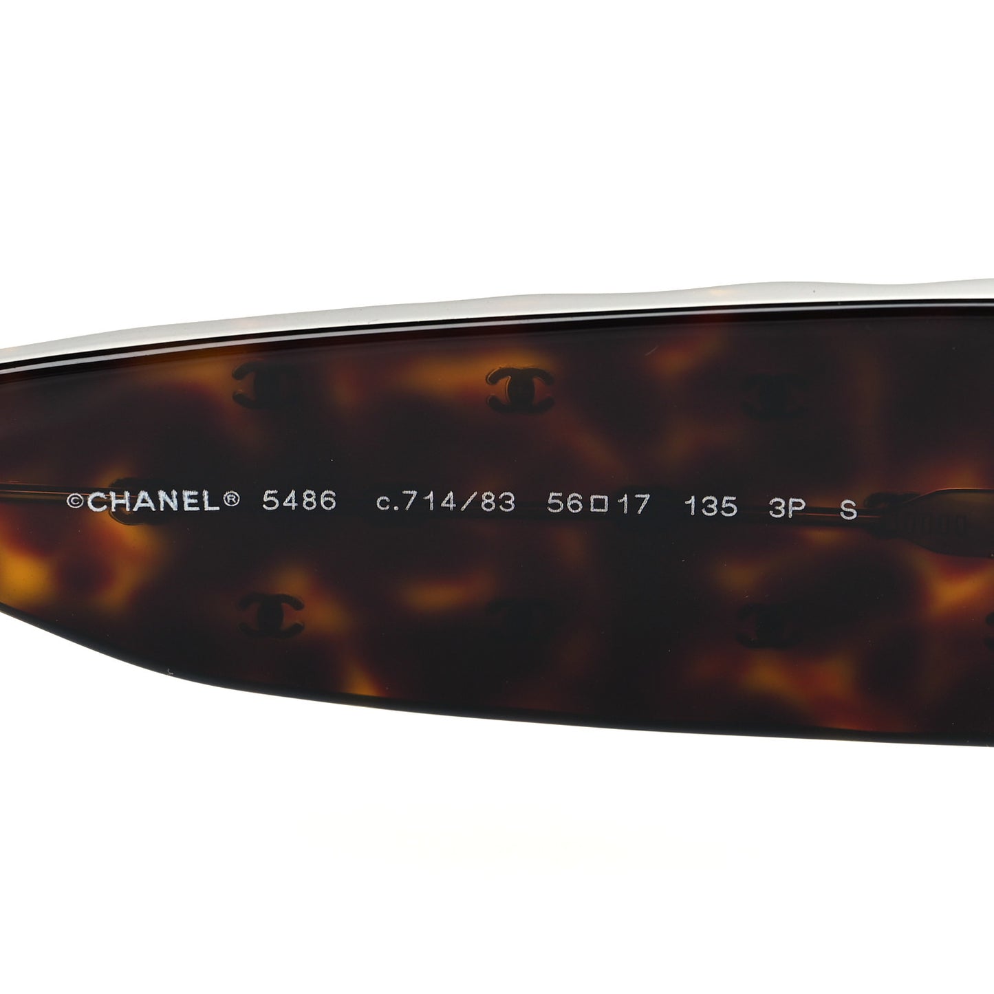 Acetate Quilted CC Sunglasses 5486 Tortoise
