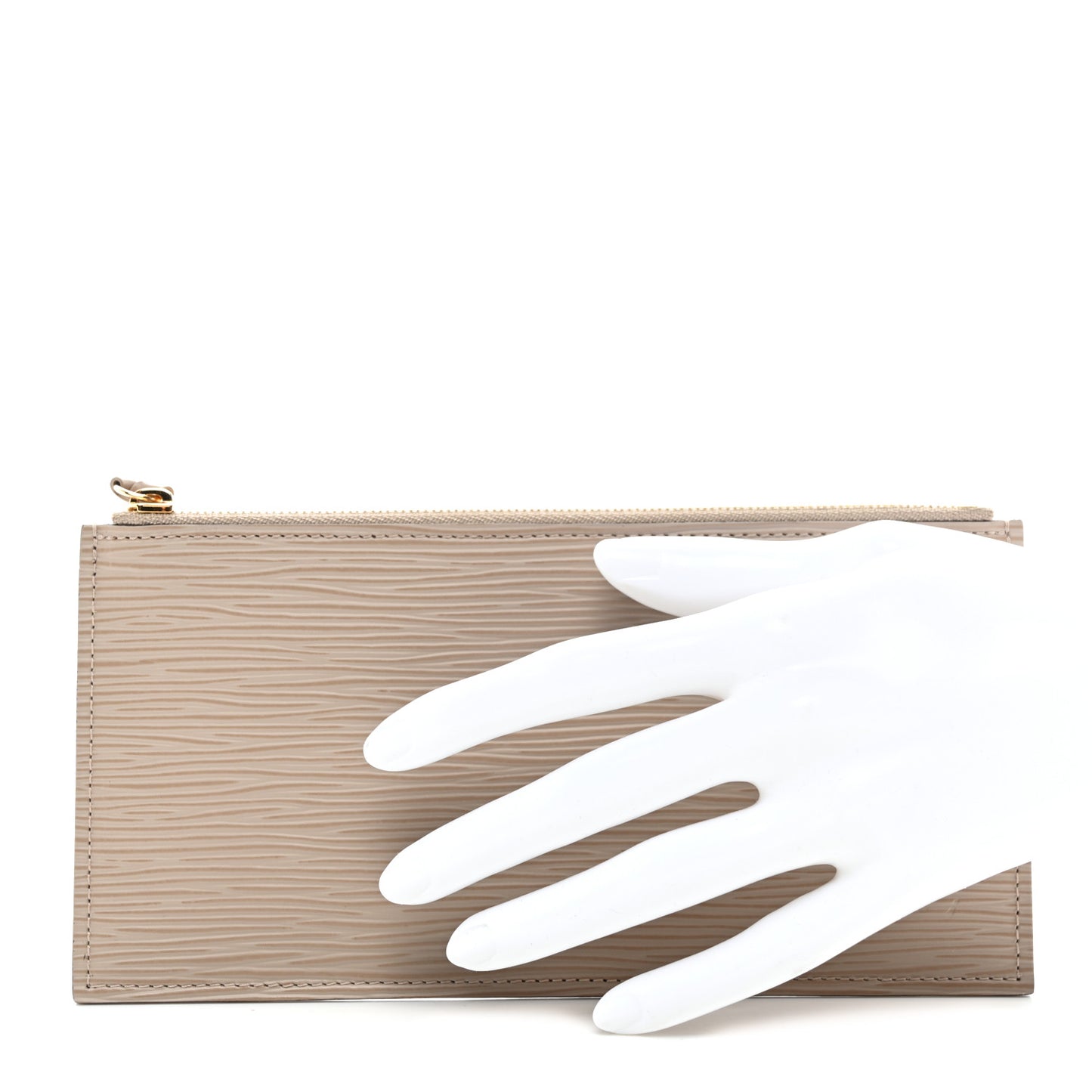 Epi Felicie Chain Wallet Zippered Insert Galet