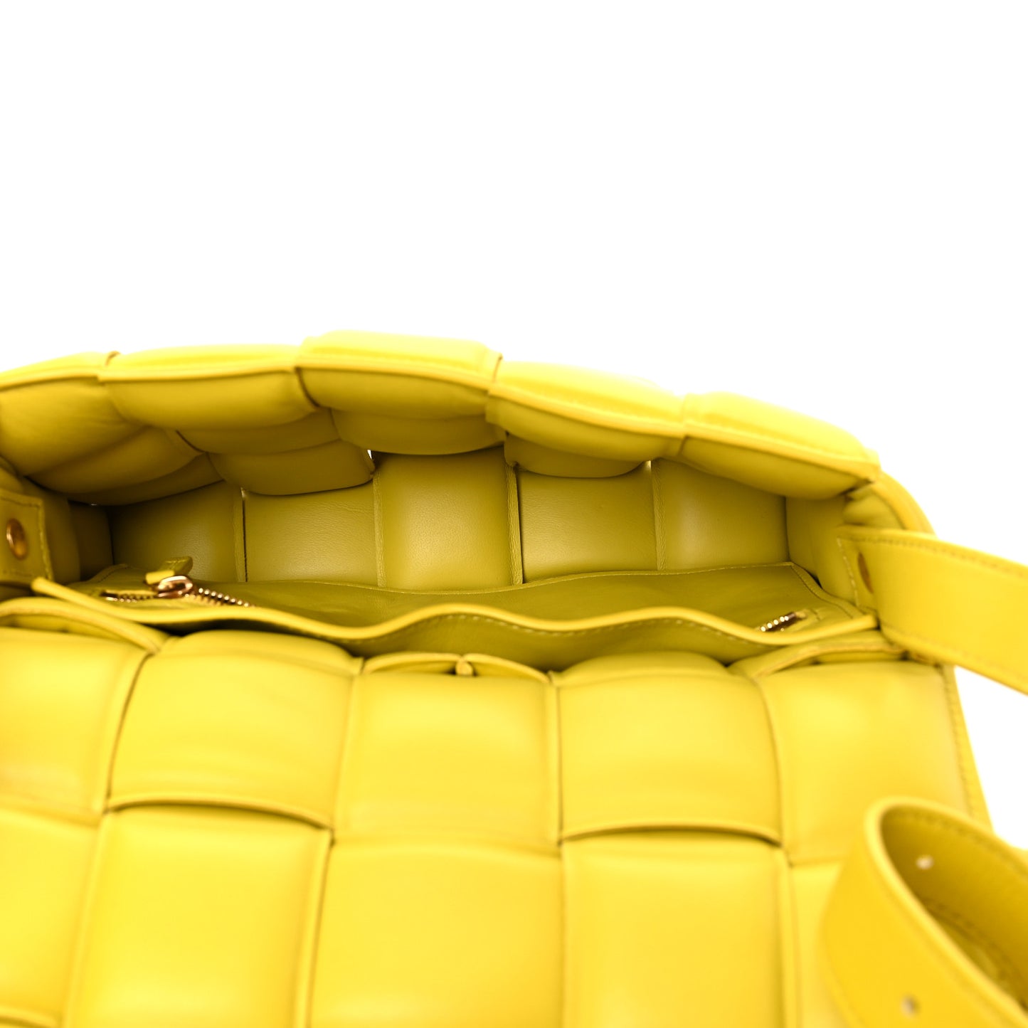 Nappa Maxi Intreccio Padded Cassette Crossbody Bag