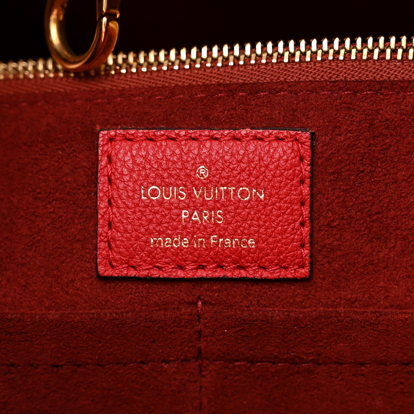 Calfskin Monogram Kimono Tote Cherry