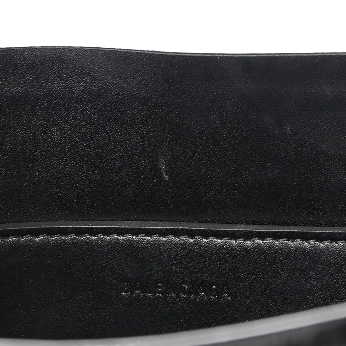 Shiny Calfskin Logo Crocodile Embossed XXS Everyday Tote Black