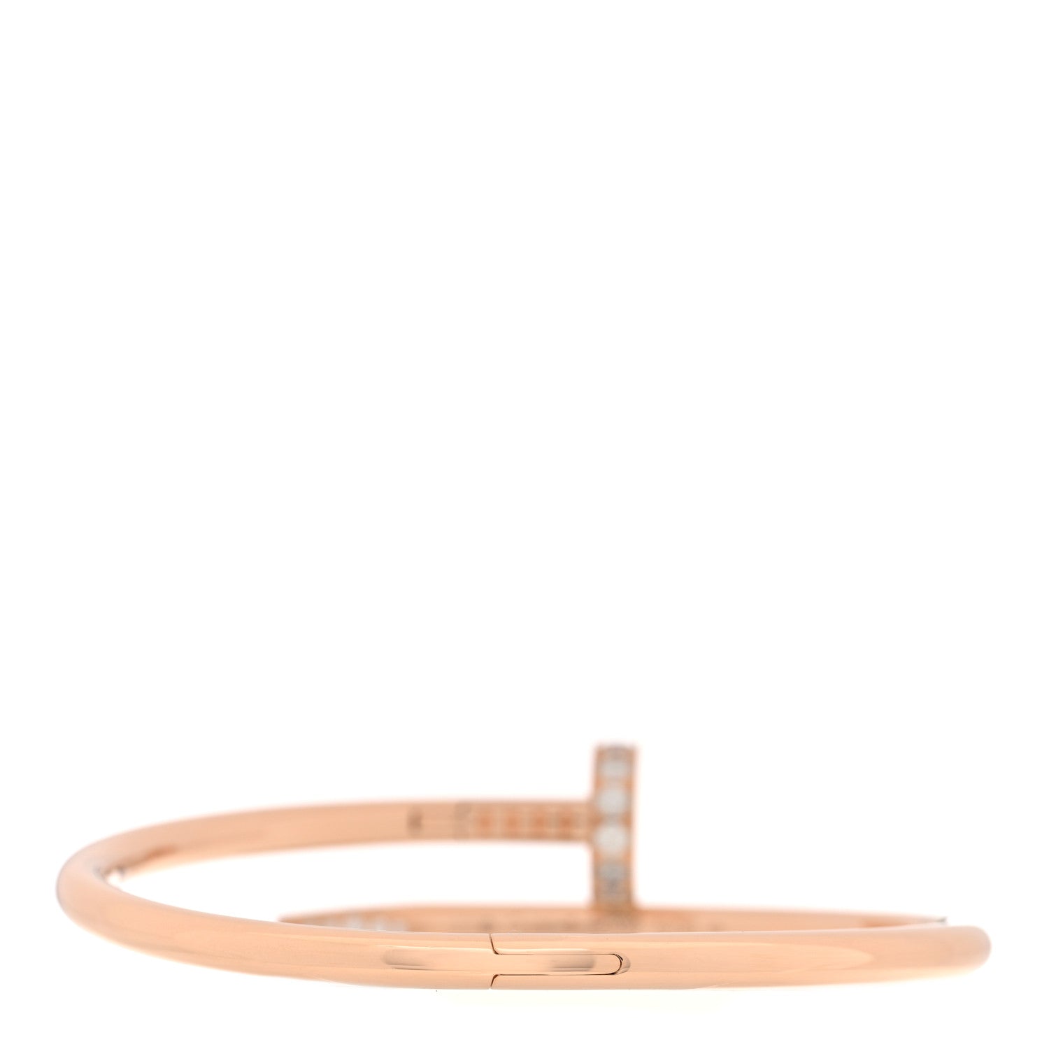 Cartier 18K Pink Gold Diamond Juste Un Clou Bracelet 15 2 of 3