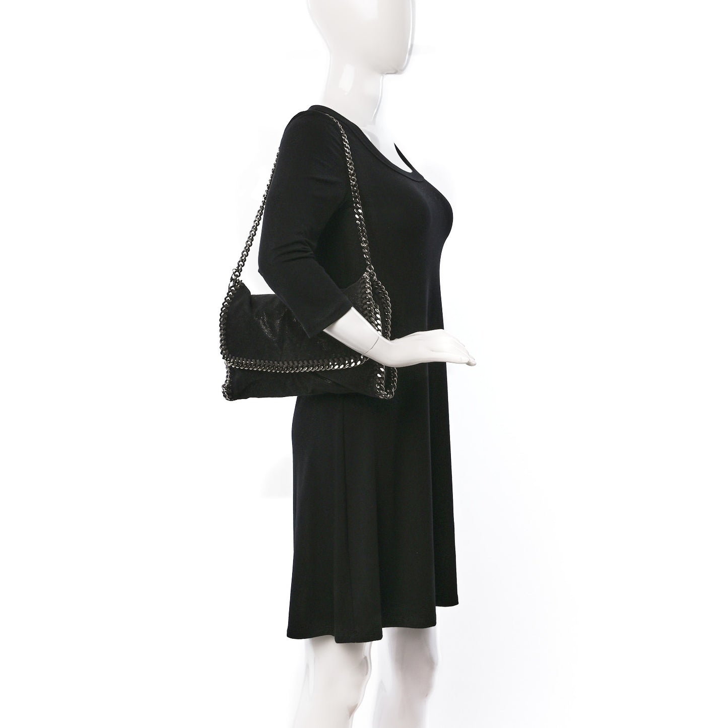 Shaggy Deer Falabella Crossbody Clutch Black