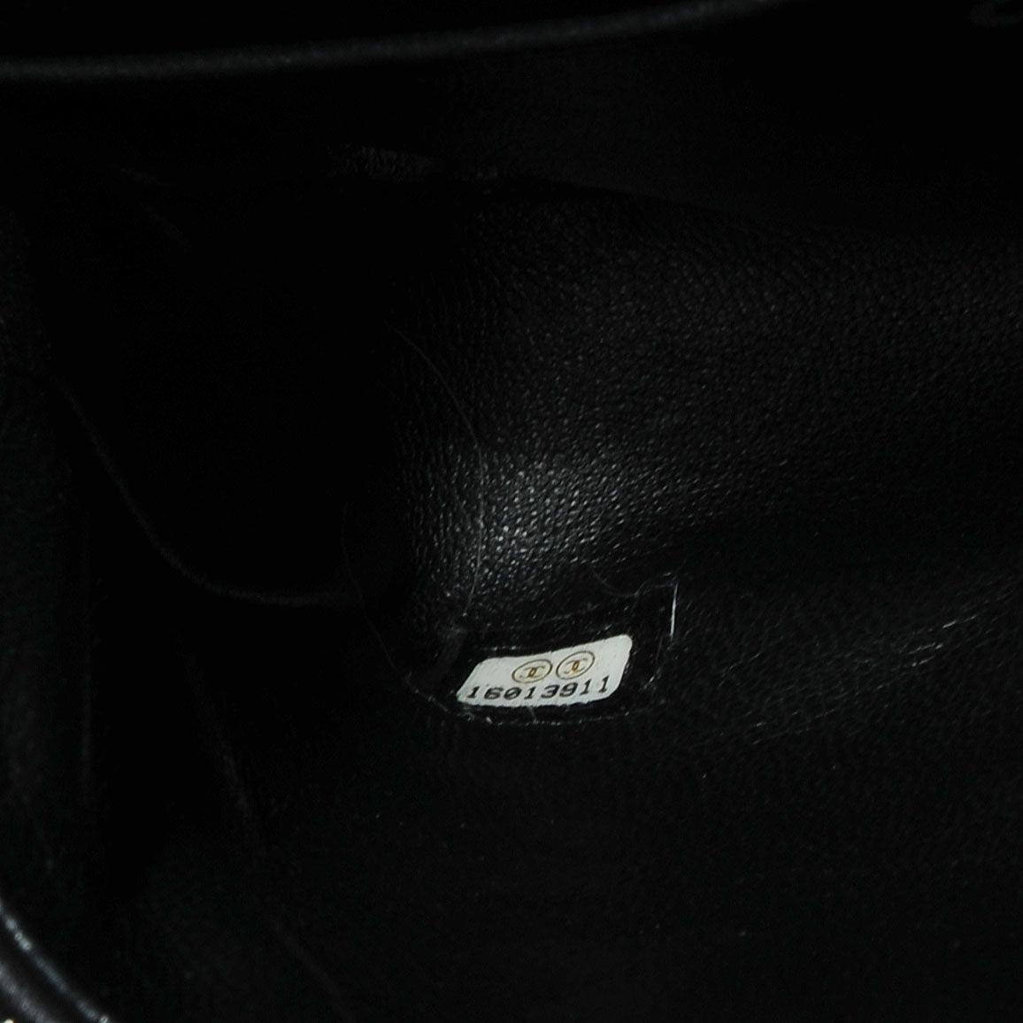 Lambskin Embroidered Camellia Follies Flap Black