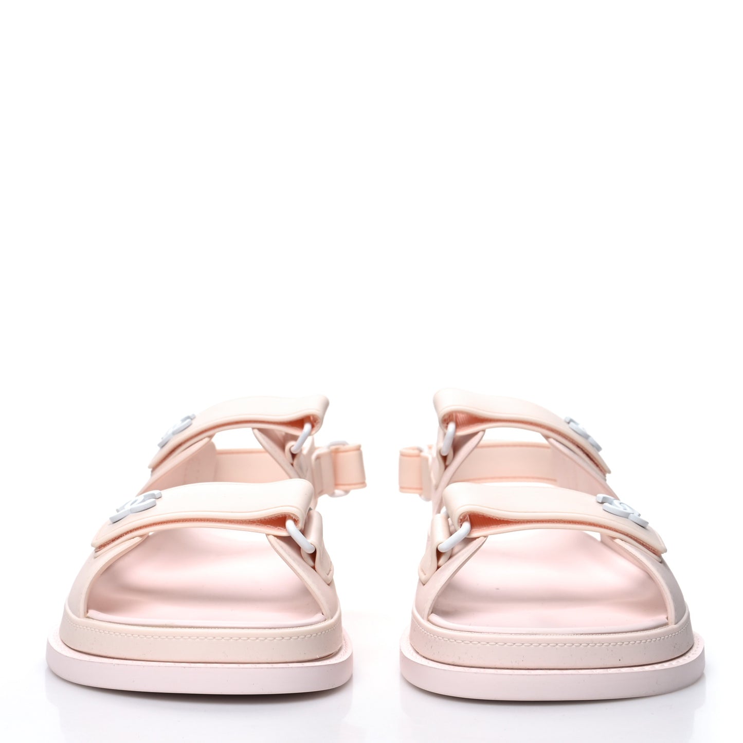 Rubber CC Dad Sandals 35 Pale Pink