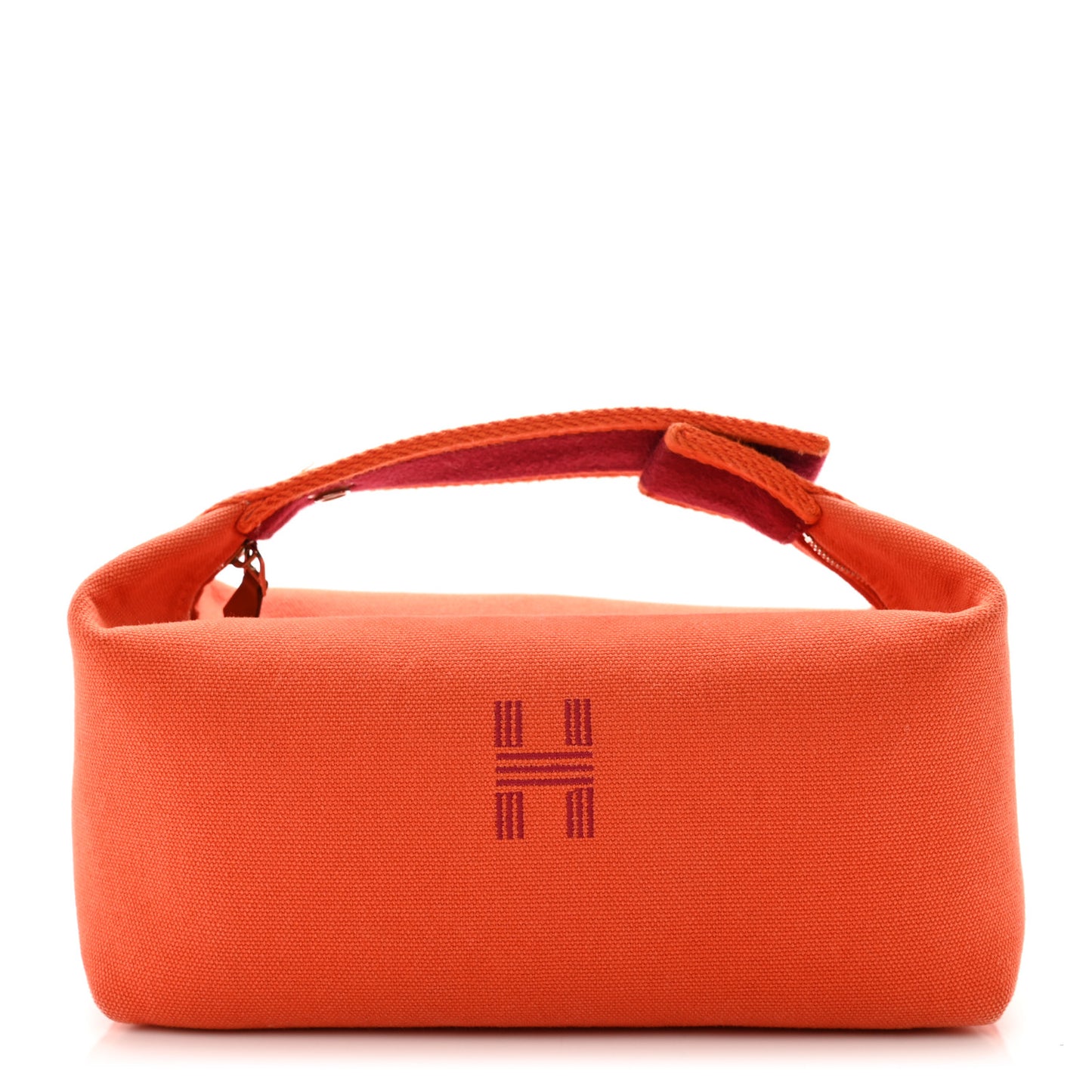 Canvas Small Bride-A-Brac Pouch Orange Burgundy