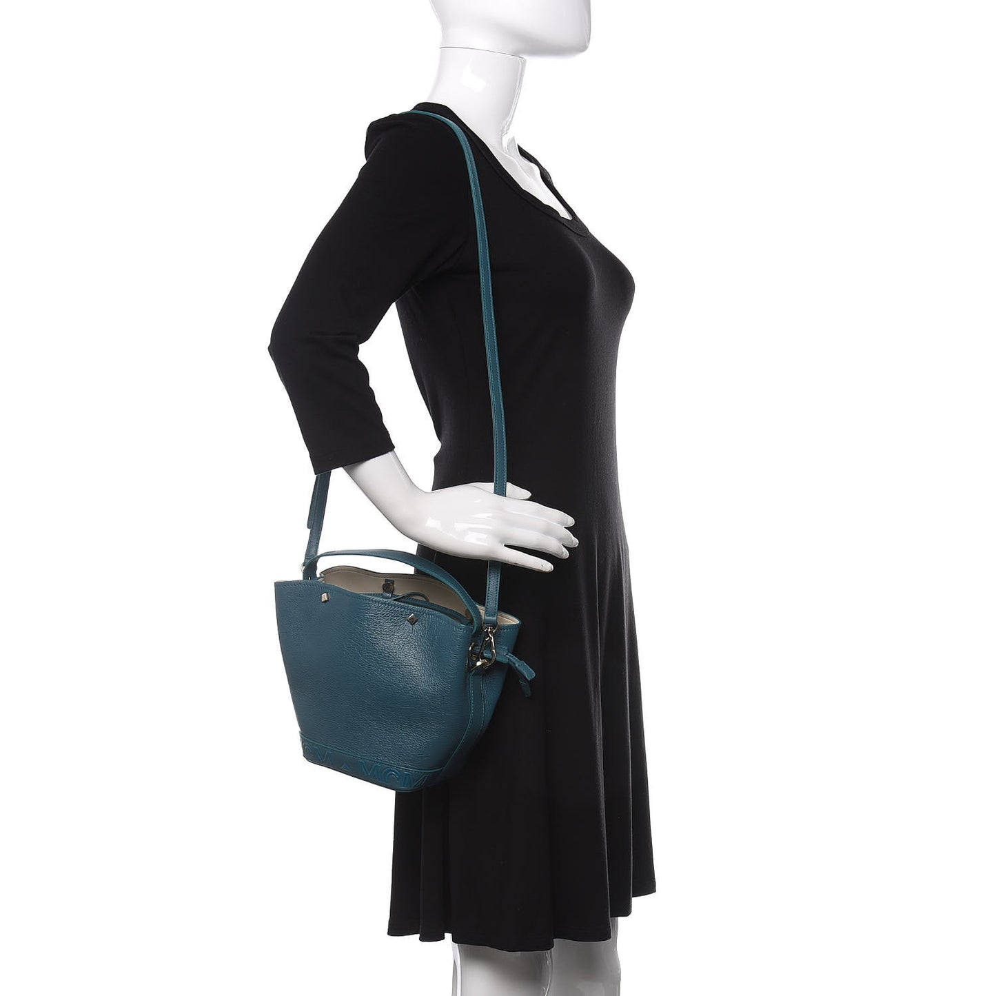 Goatskin Milano Drawstring Mini Bag Deep Lagoon