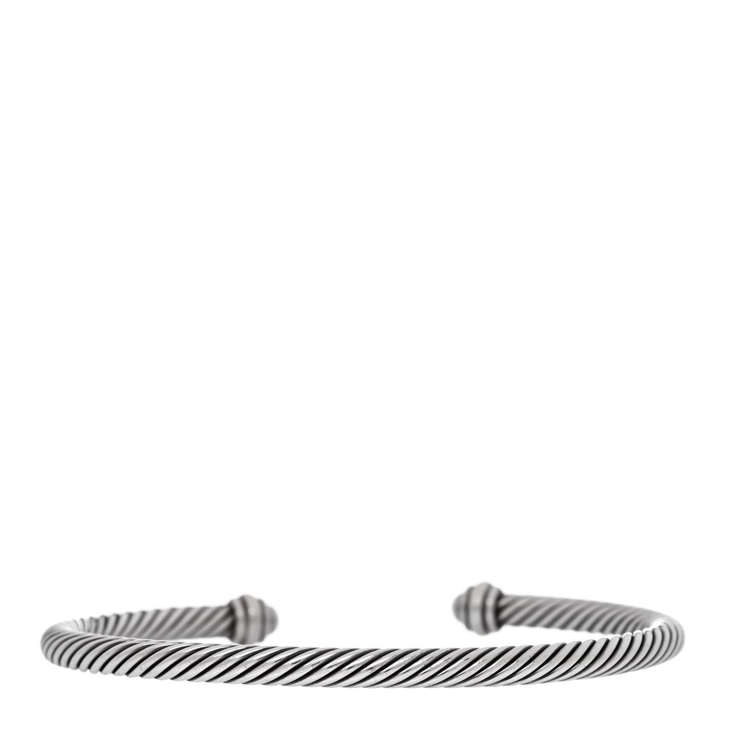 Sterling Silver 18K Yellow Gold 4mm Cable Classics Bracelet