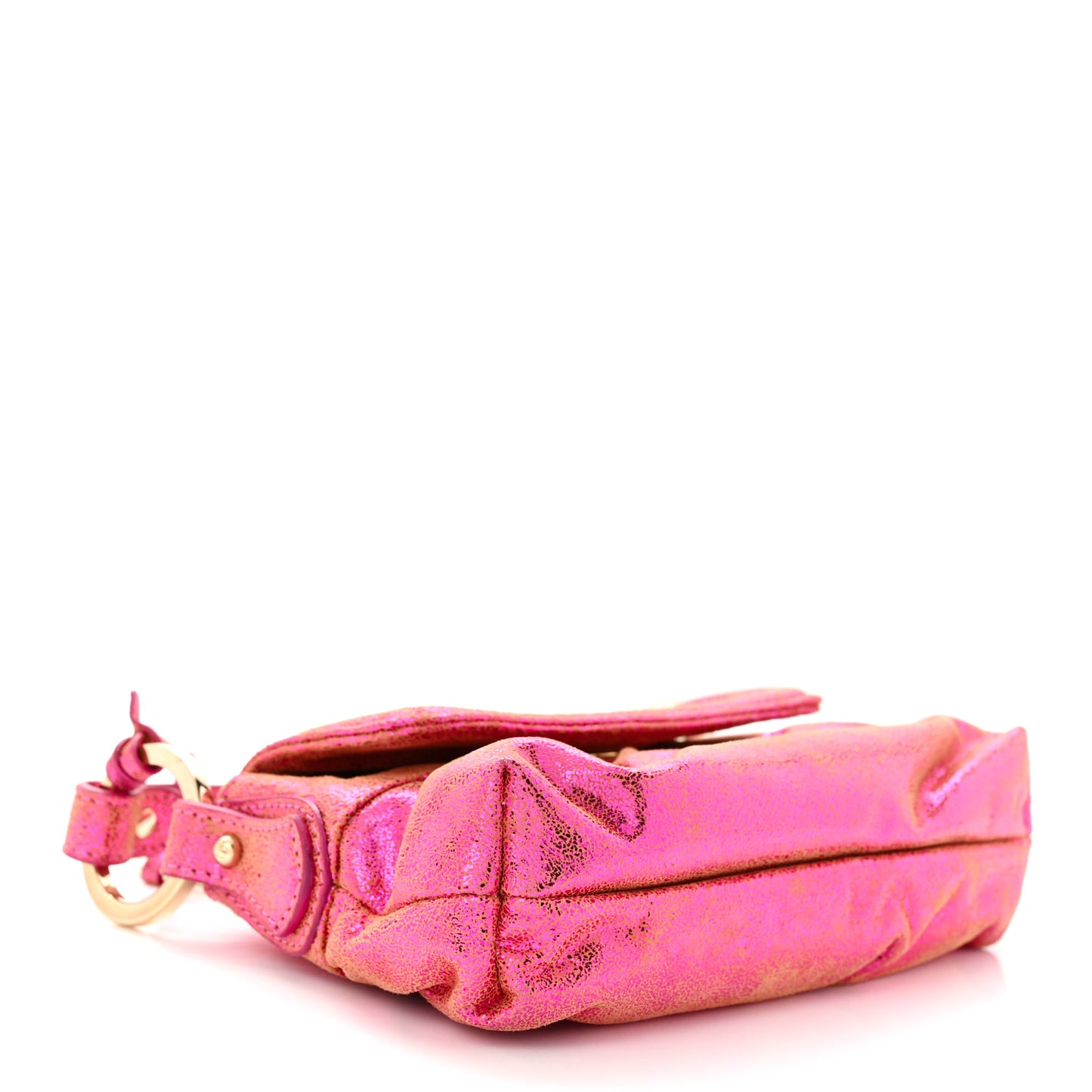 Metallic Nappa Mini Chef Shoulder Bag Pink