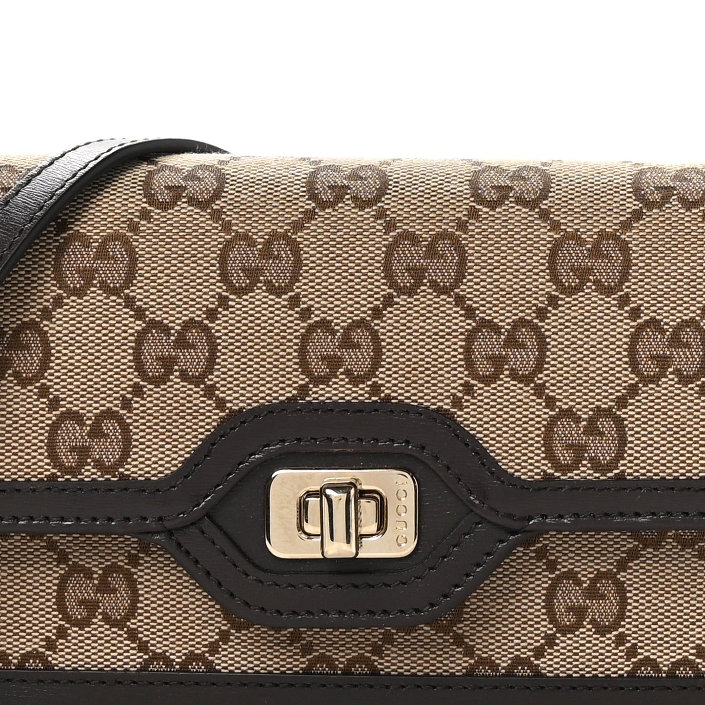 GG Monogram Mini Luce Shoulder Bag Beige Ebony