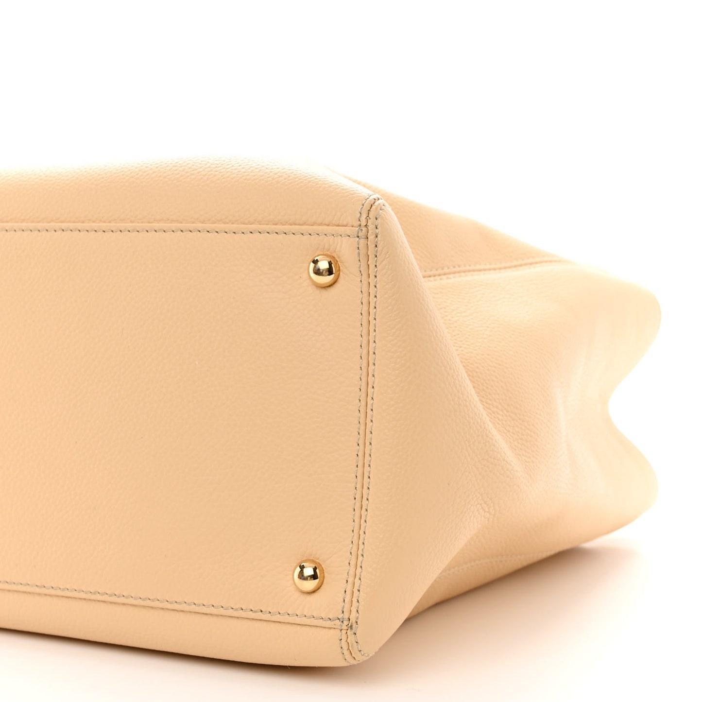 Calfskin Cerf Executive Shopper Tote Light Beige