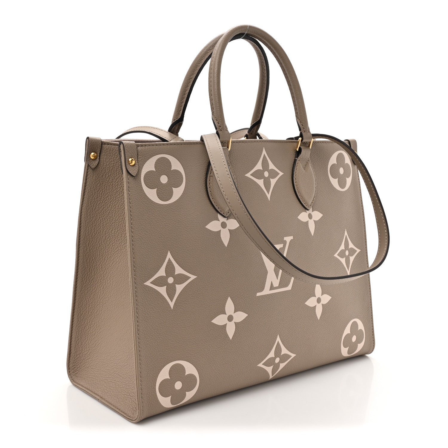 Louis Vuitton Empreinte Monogram Giant Onthego MM Tourterelle Creme 3 of 14