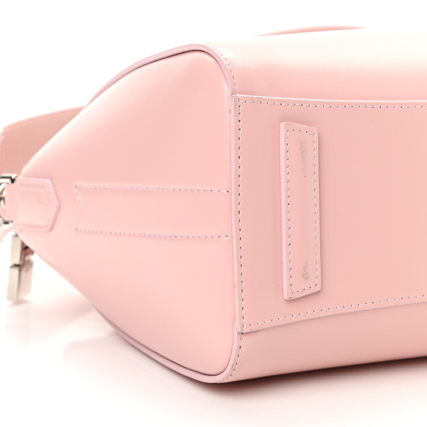 Box Calfskin Mini Heart Antigona Top Handle Bag Blush Pink