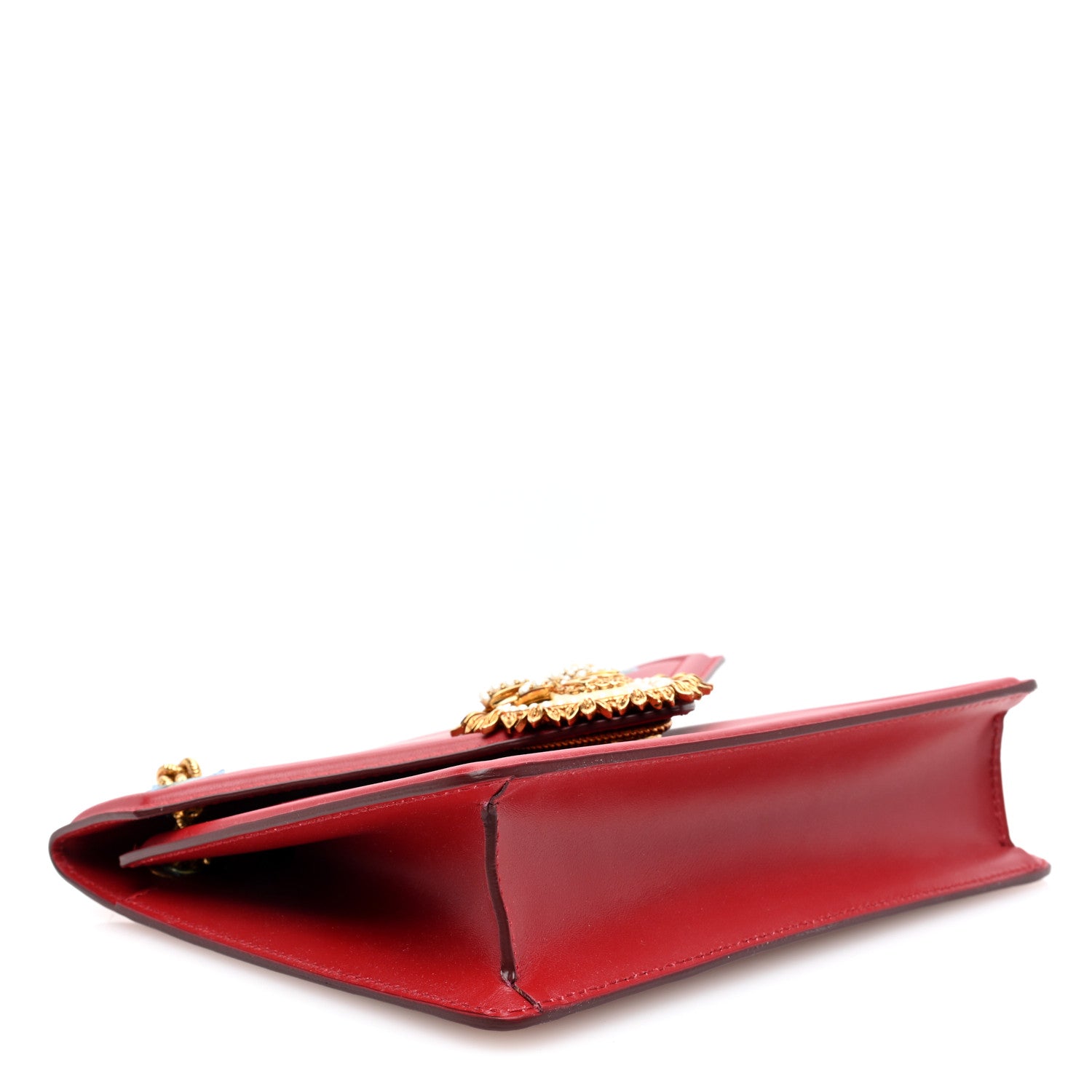 Dolce & Gabbana Smooth Calfskin Mini Devotion Crossbody Bag Rosso Papavero 4 of 10