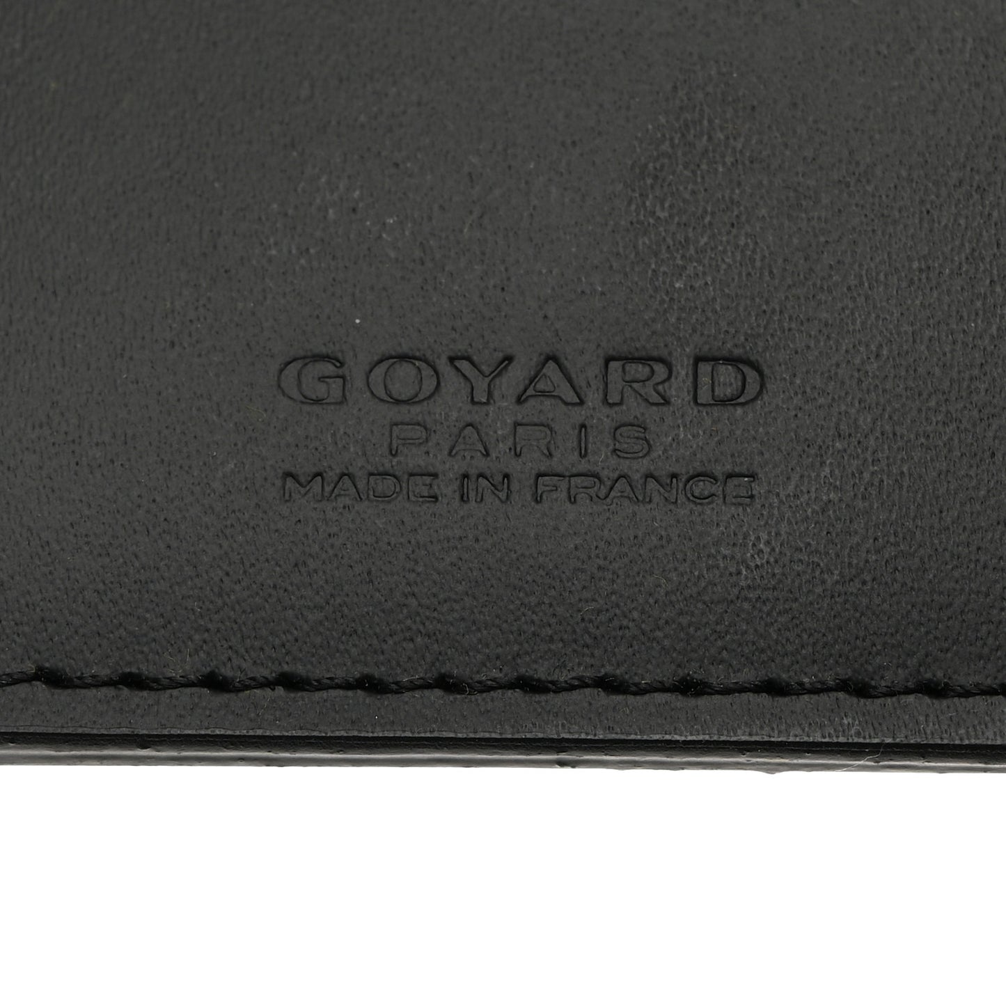 Goyardine Grenelle Passport Wallet Black Gold