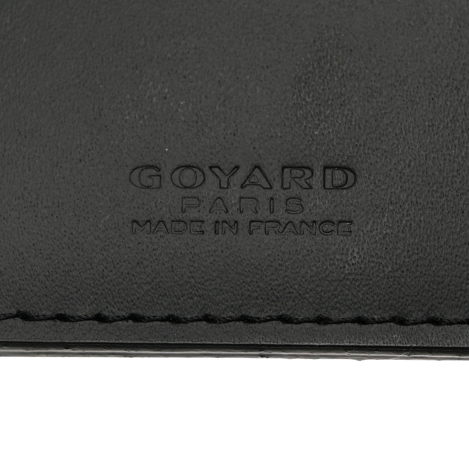 Goyard Goyardine Grenelle Passport Wallet Black Gold 6 of 7