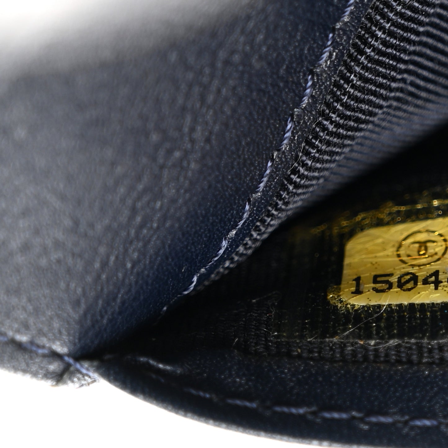 Caviar Quilted CC French Wallet Navy