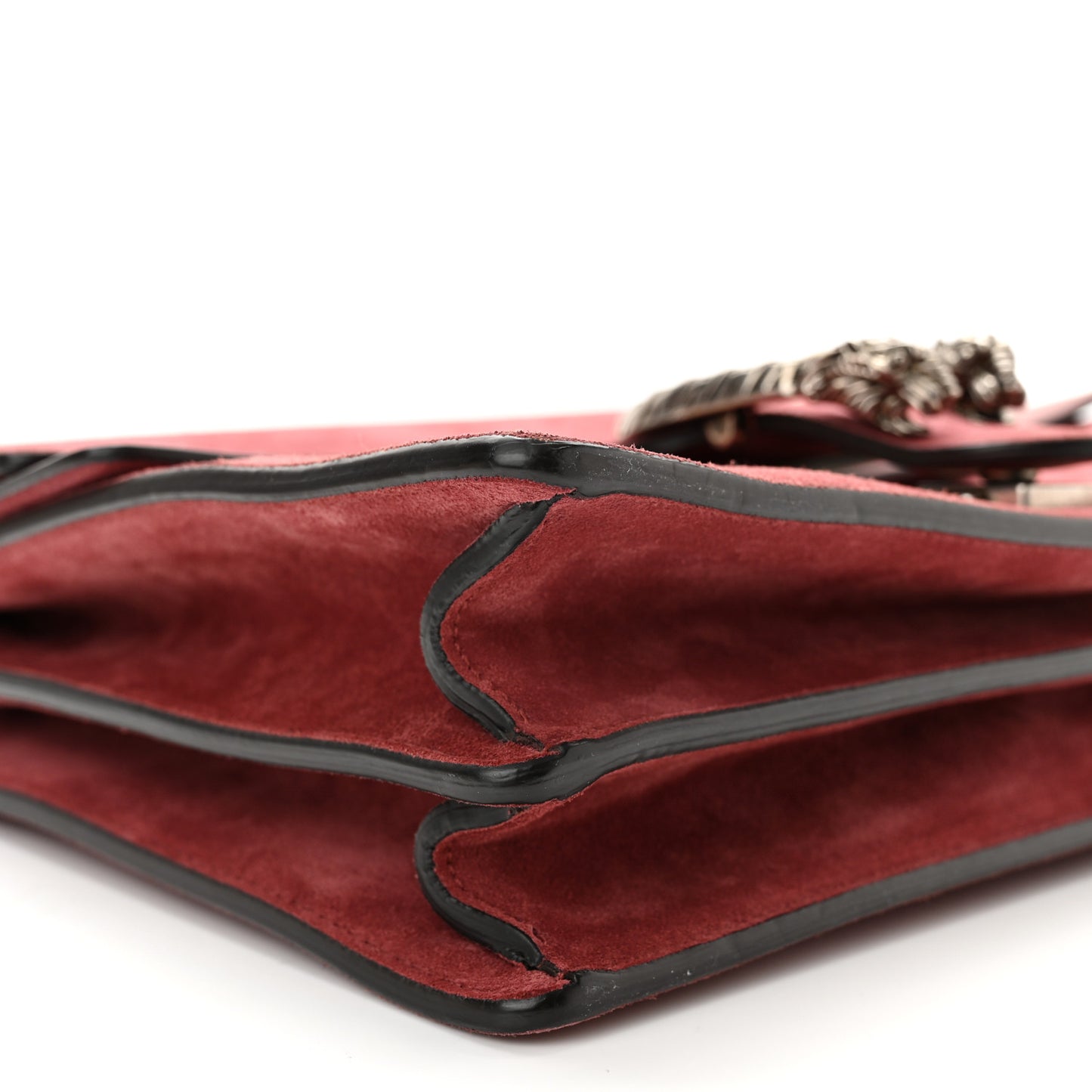 Suede Cudu Vitello Velvet Dionysus Shoulder Bag Dry Rose
