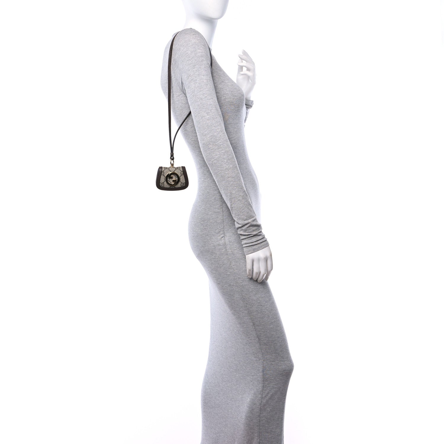 Gucci GG Supreme Monogram Calfskin Blondie AirPods Case Beige Ebony New Acero 2 of 9