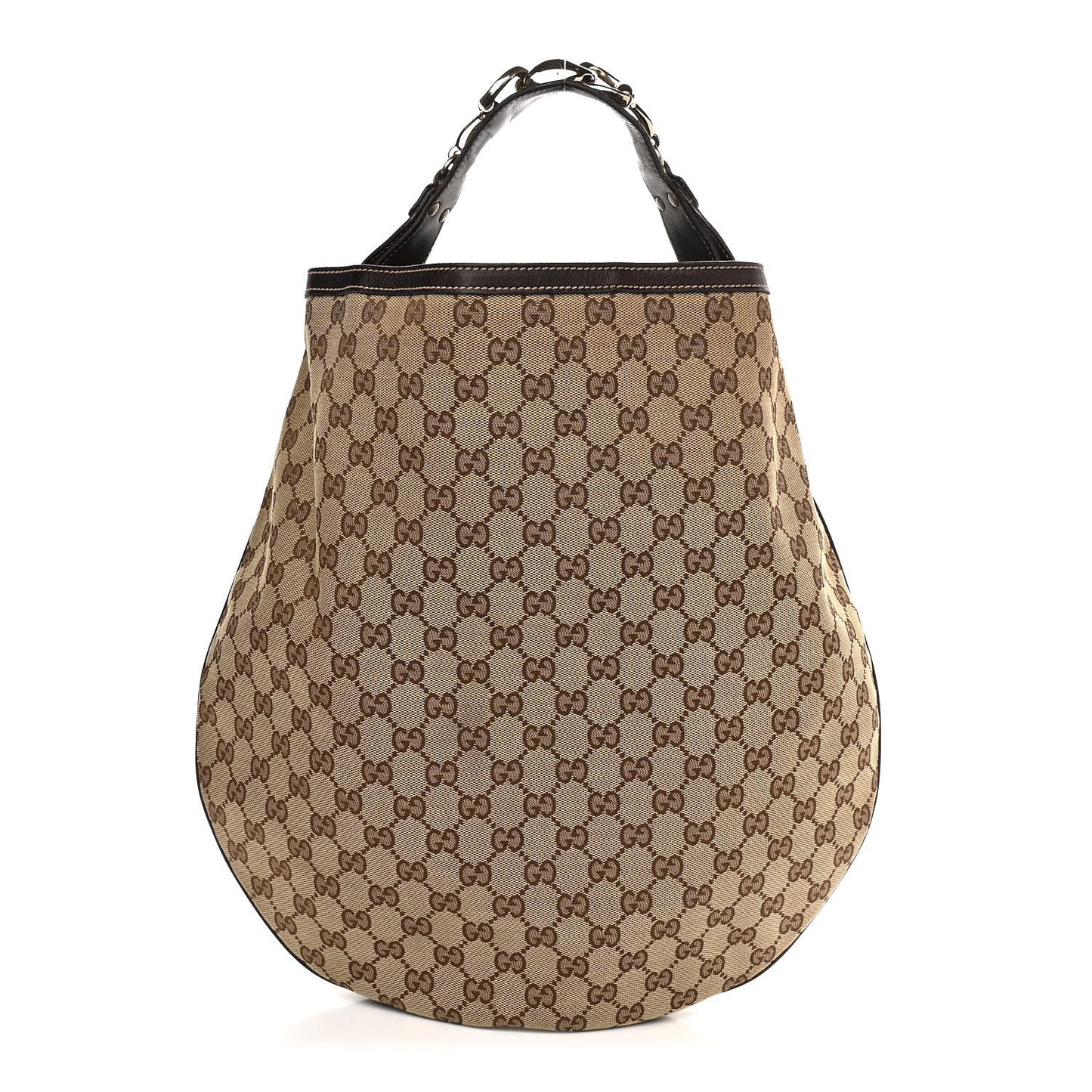 Monogram Large Wave Hobo Dark Brown
