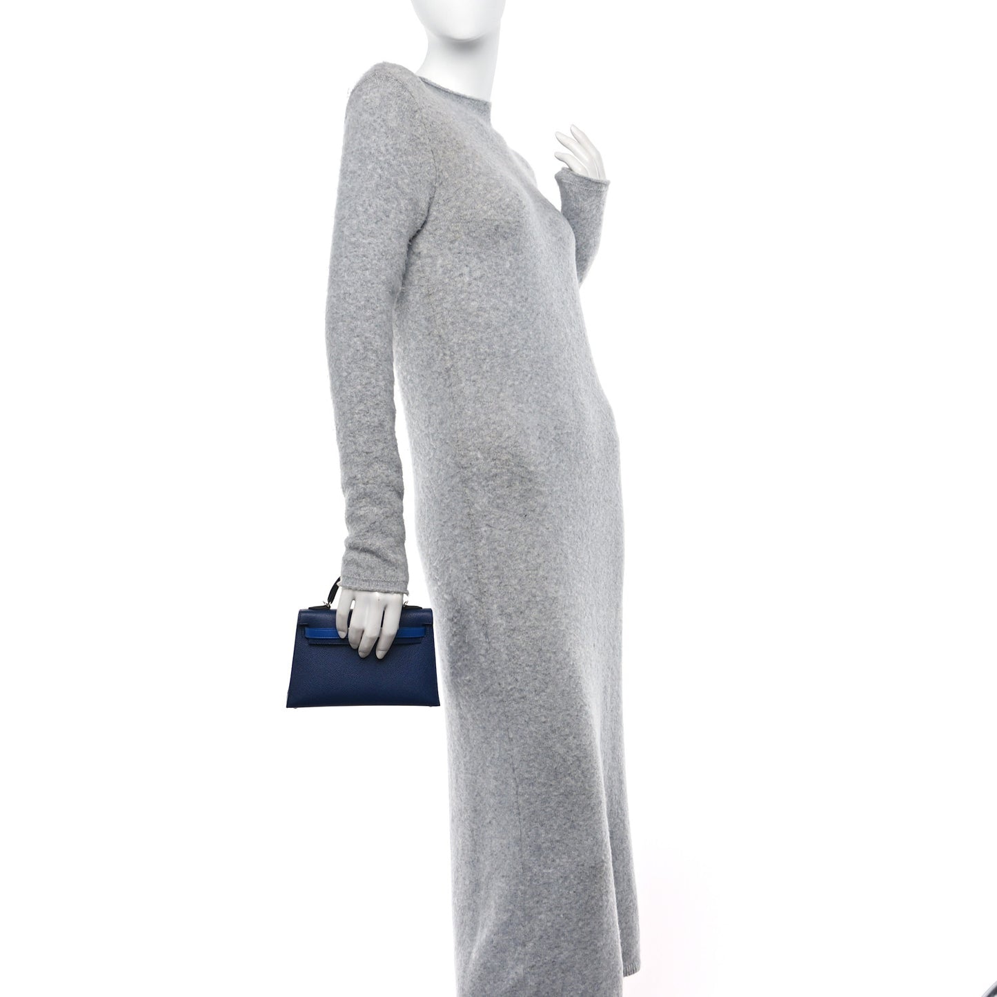 Epsom Mini Kelly Sellier 20 Bleu Saphir Bleu France Black