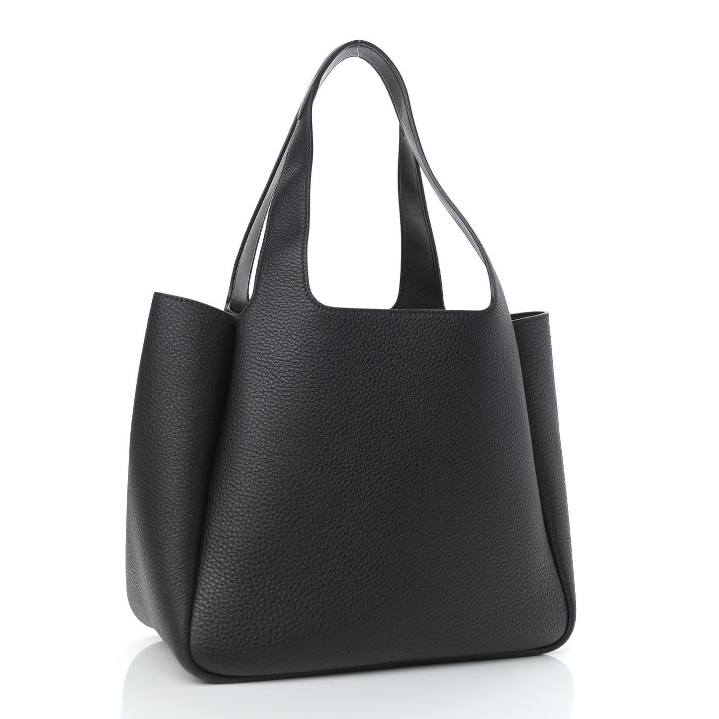 Vitello Daino Soft Medium Dynamique Tote Black
