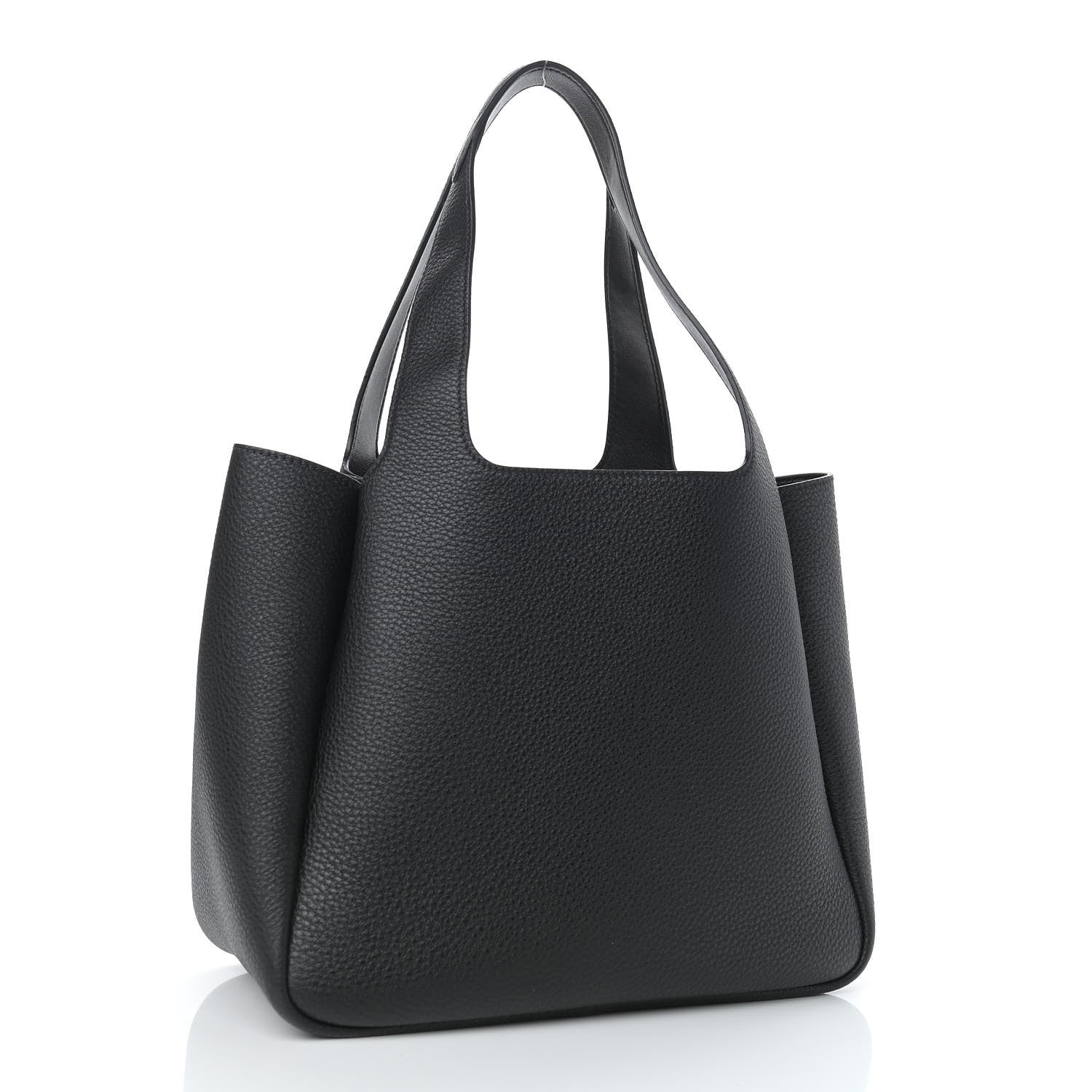 Prada Vitello Daino Soft Medium Dynamique Tote Black 3 of 9