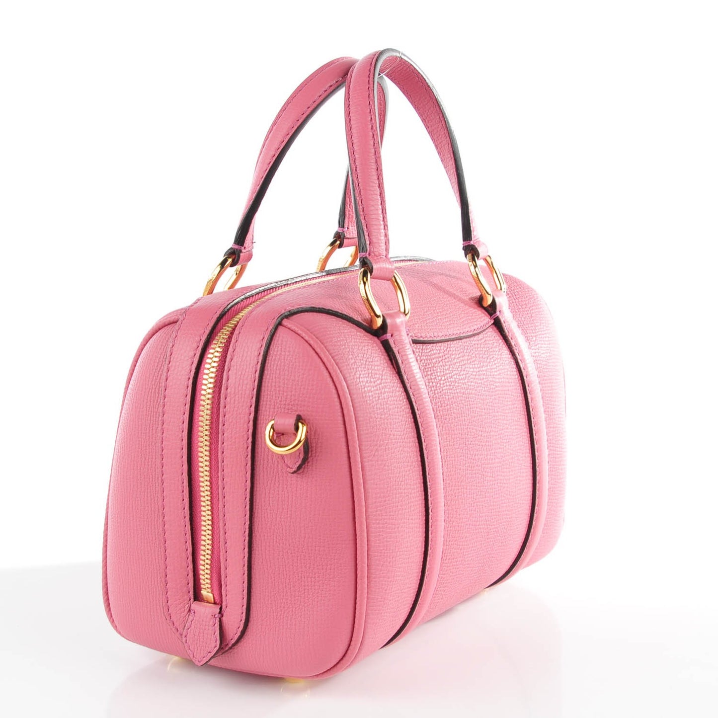 Derby Calfskin Small Alchester Bowling Bag Mauve Pink