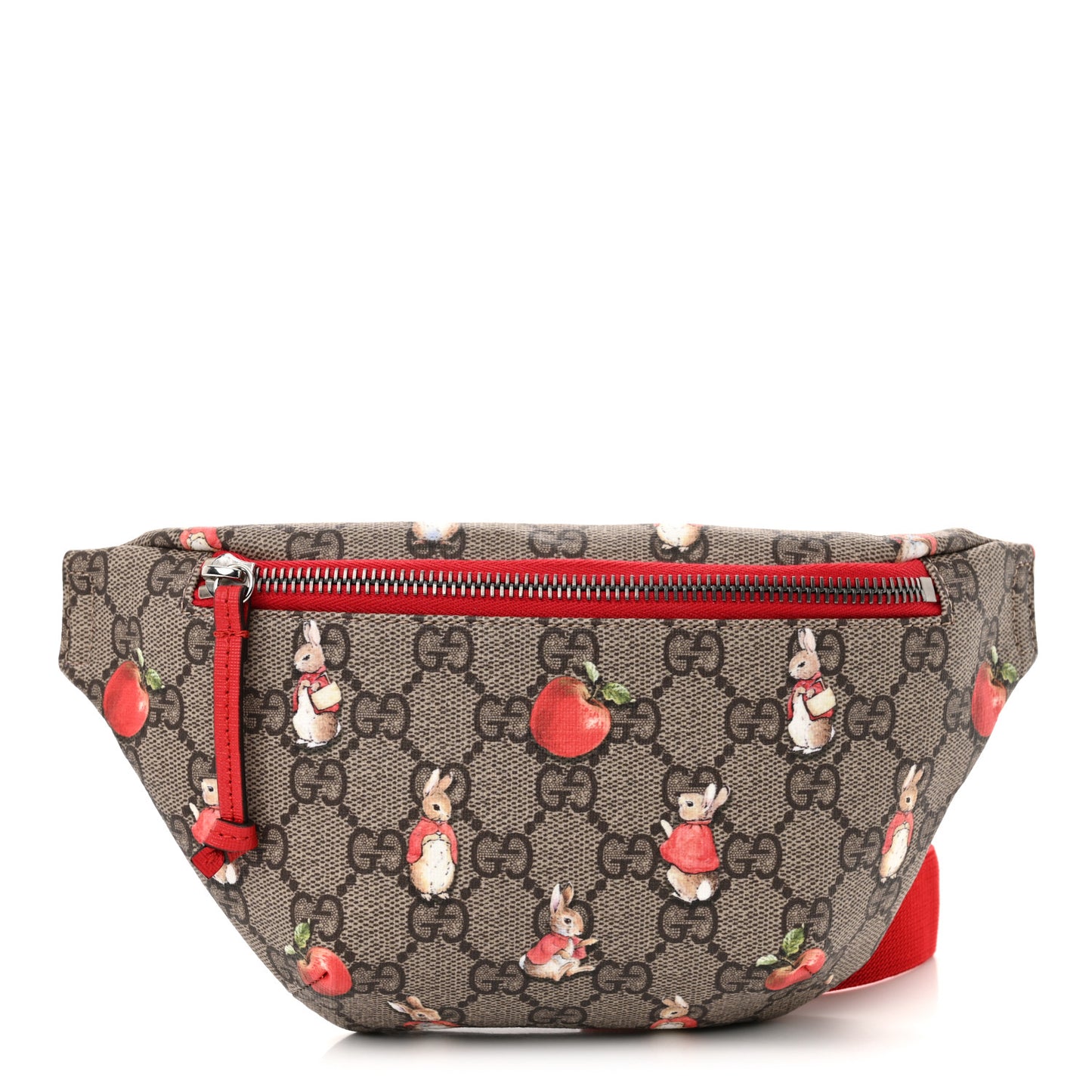 X Peter Rabbit GG Supreme Monogram Rabbit Apple Childrens Belt Bag