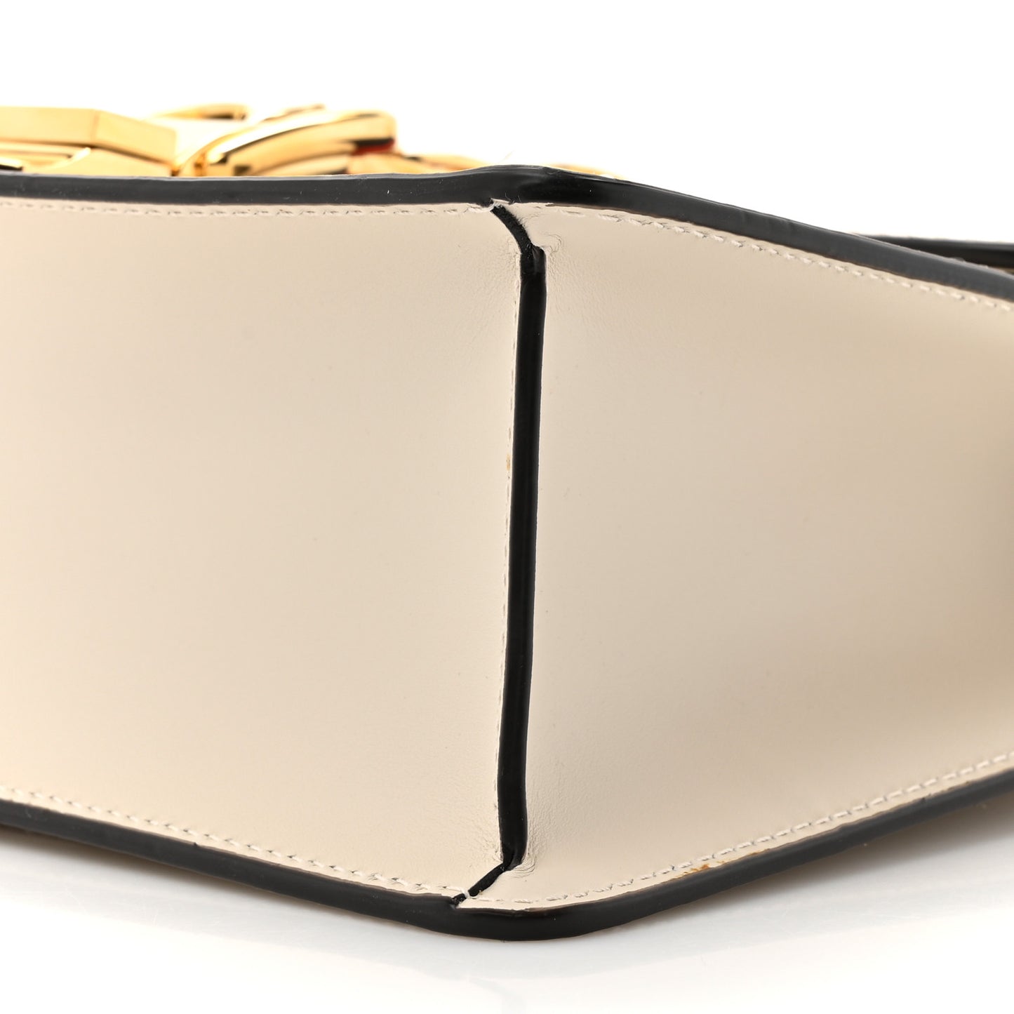 Calfskin Small Sylvie Shoulder Bag Off White