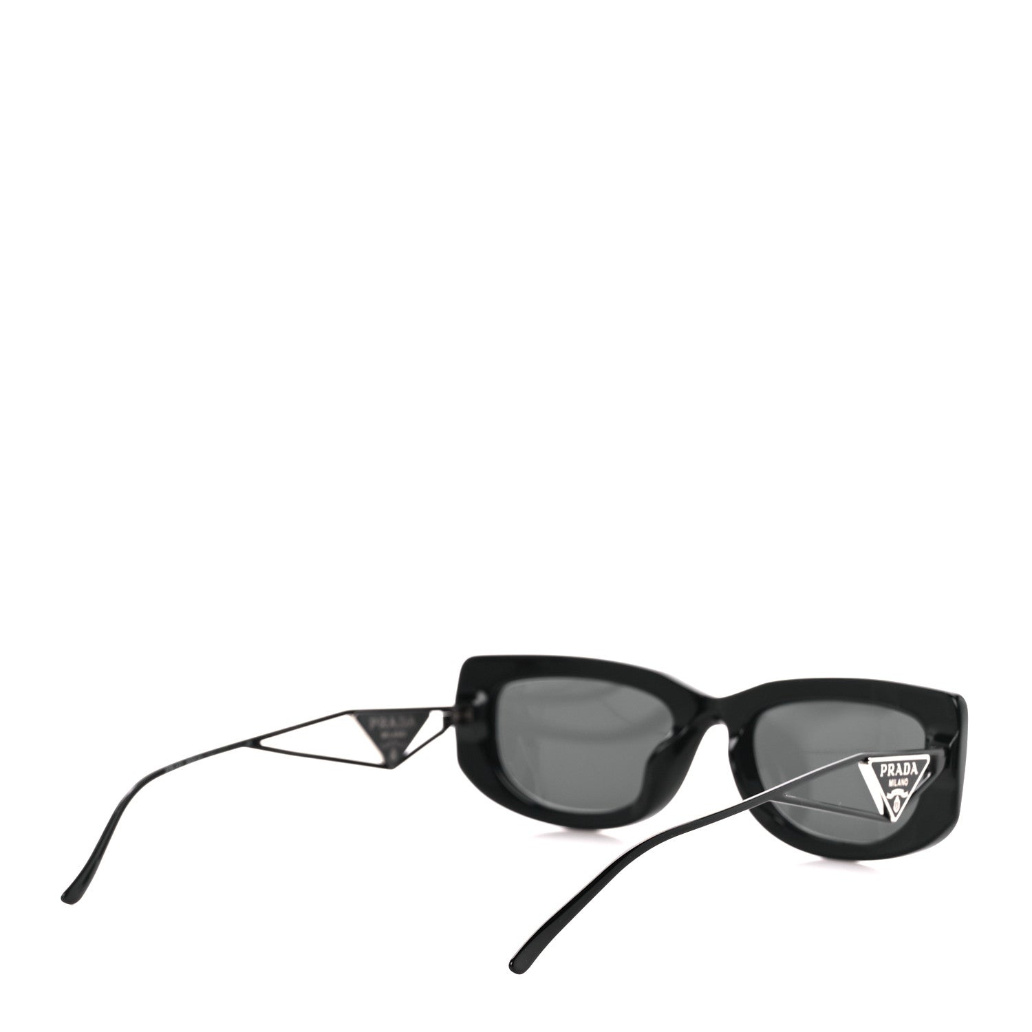 Prada Acetate Sunglasses SPR 14Y Black Slate Gray 4 of 8