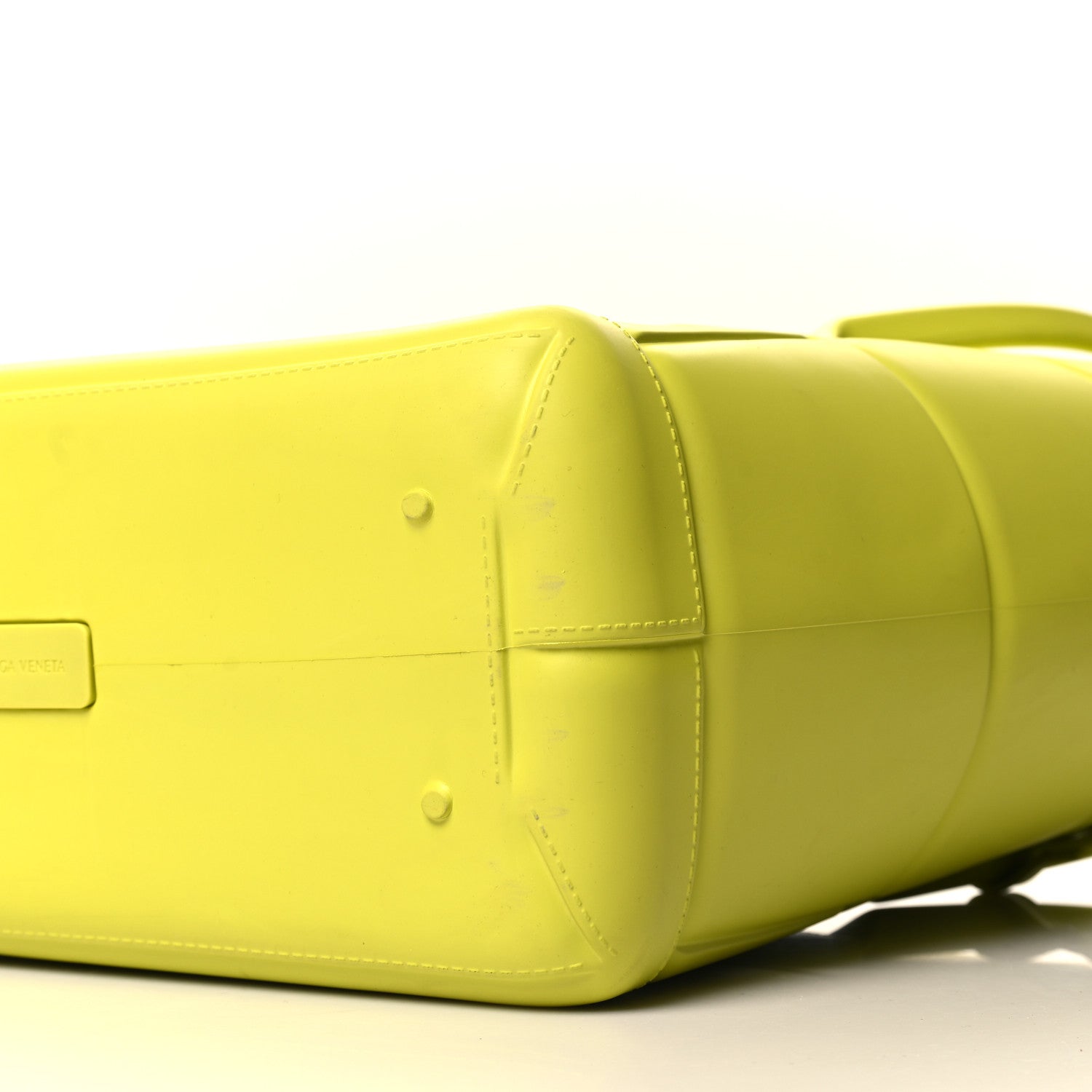 Bottega Veneta Rubber Maxi Intrecciato Medium Arco Kiwi Green 9 of 11