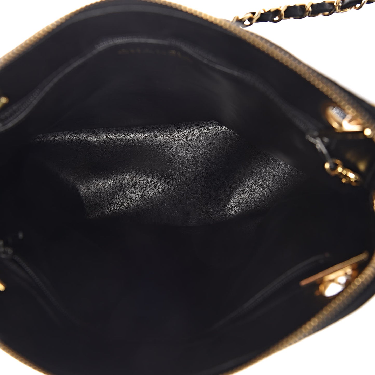 Lambskin Quilted Shoulder Bag Black