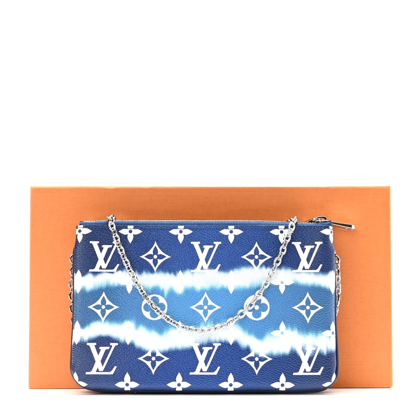 Monogram Giant Escale Double Zip Pochette Blue